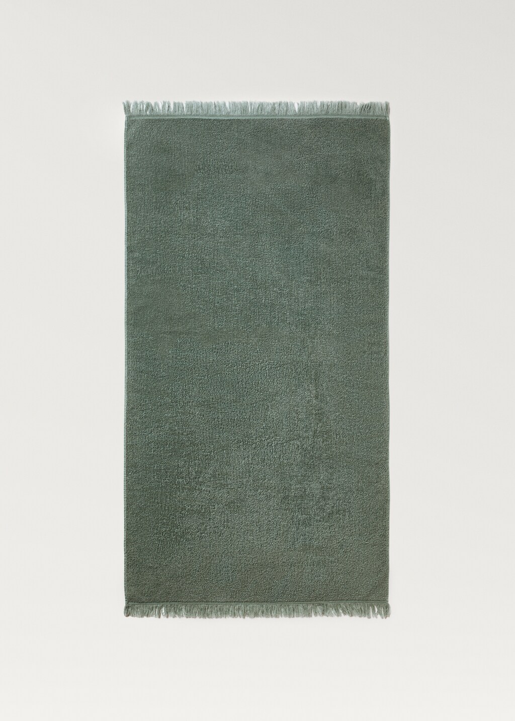 Organic cotton children's shower towel with fringes