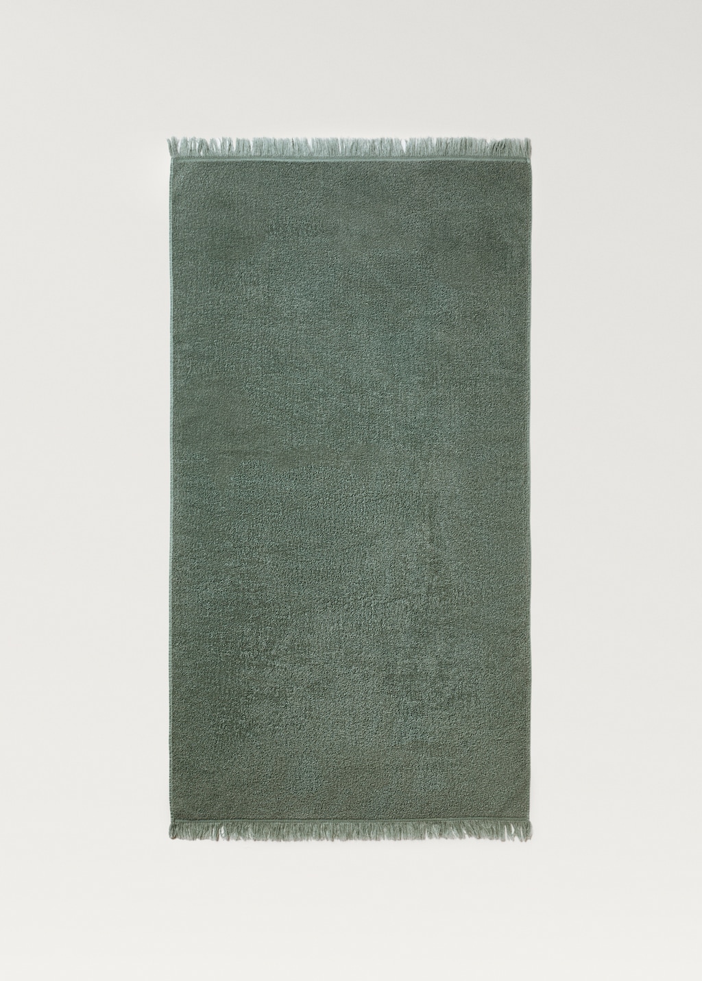 Organic cotton children's shower towel with fringes