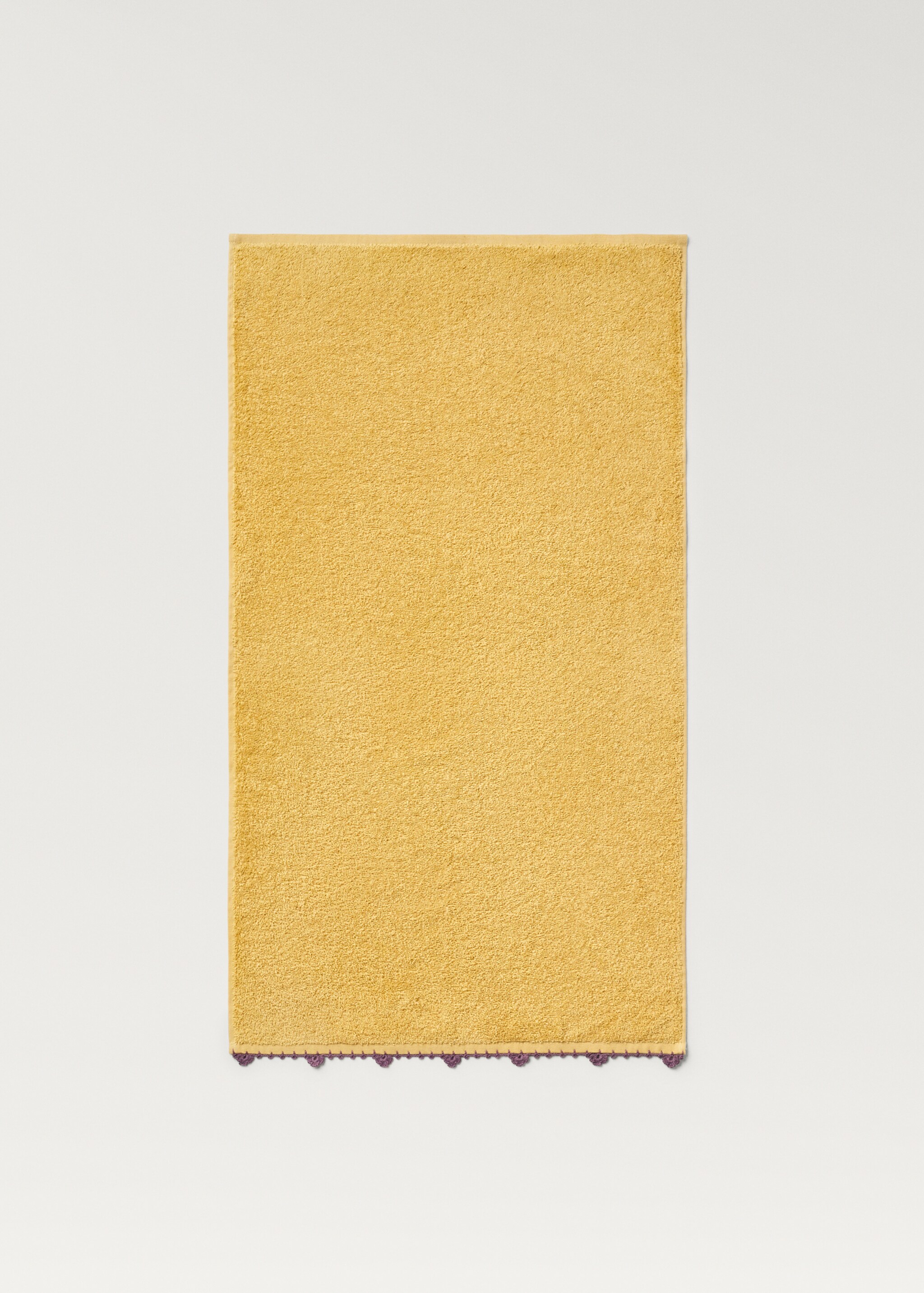 Children's washbasin towel with crochet trim - Details of the article 1