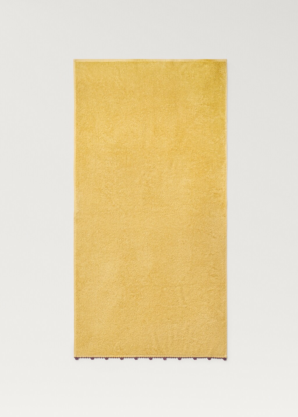 Children's bath towel with crochet trim