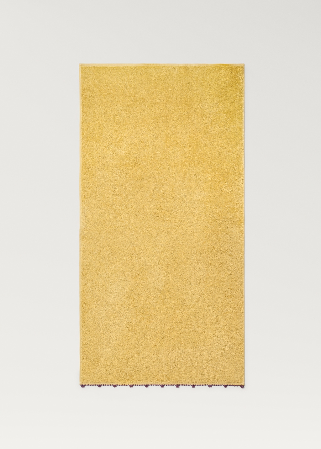 Children's bath towel with crochet trim