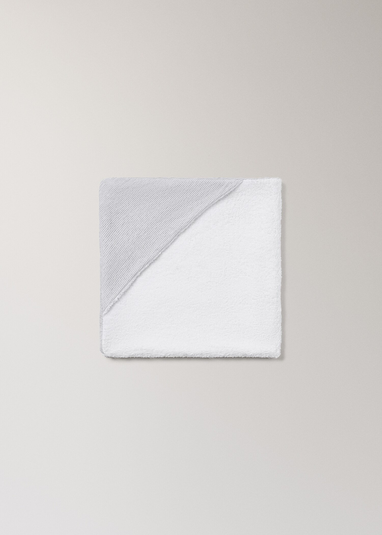 Two-colour stripe children's bath towel - Details of the article 1