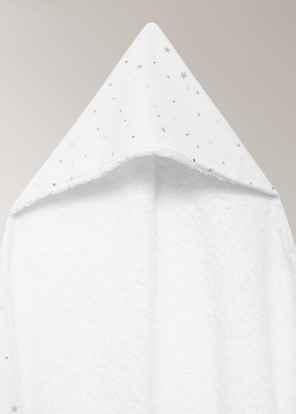 Children’s bath cape with star print