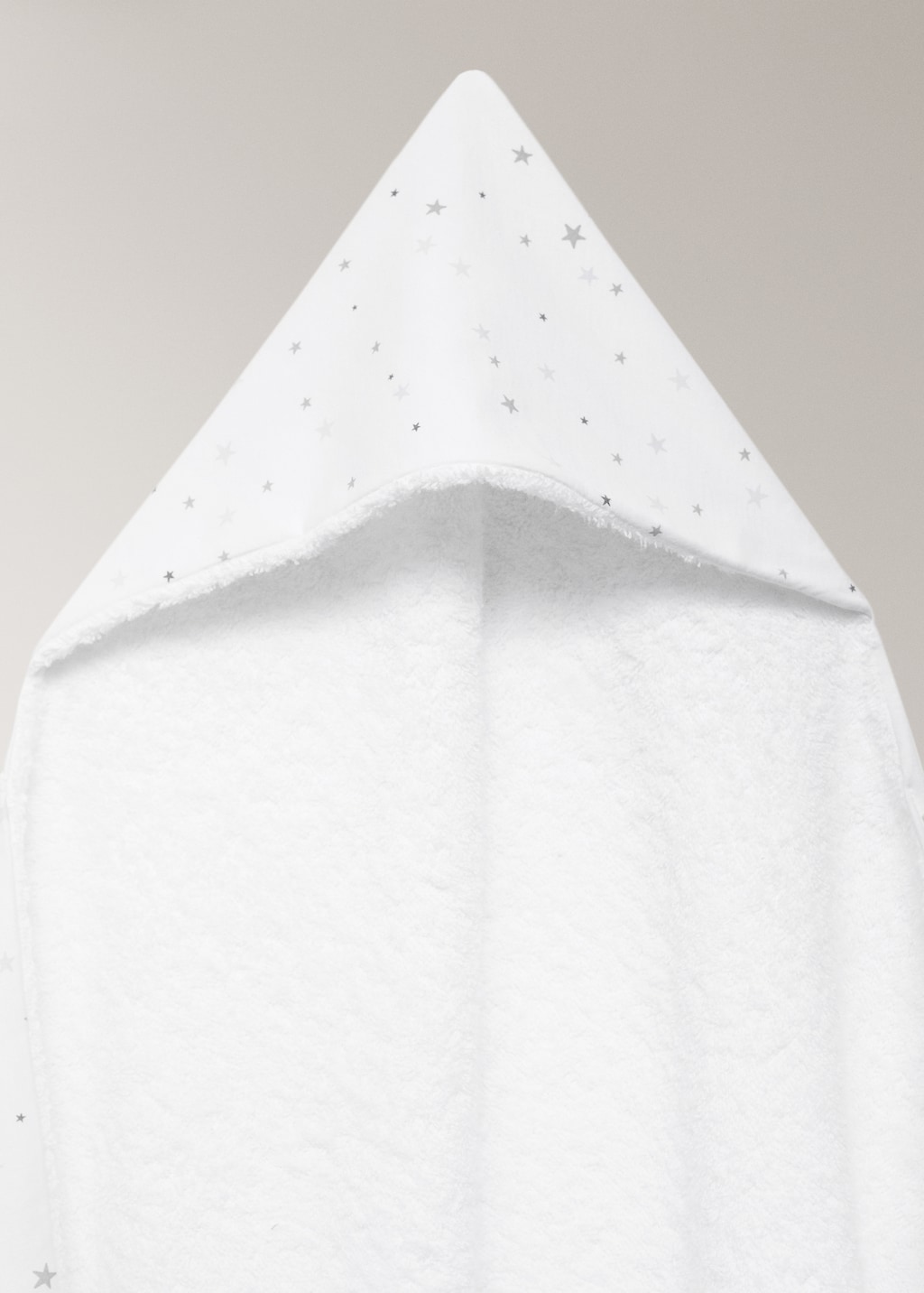 Children’s bath cape with star print