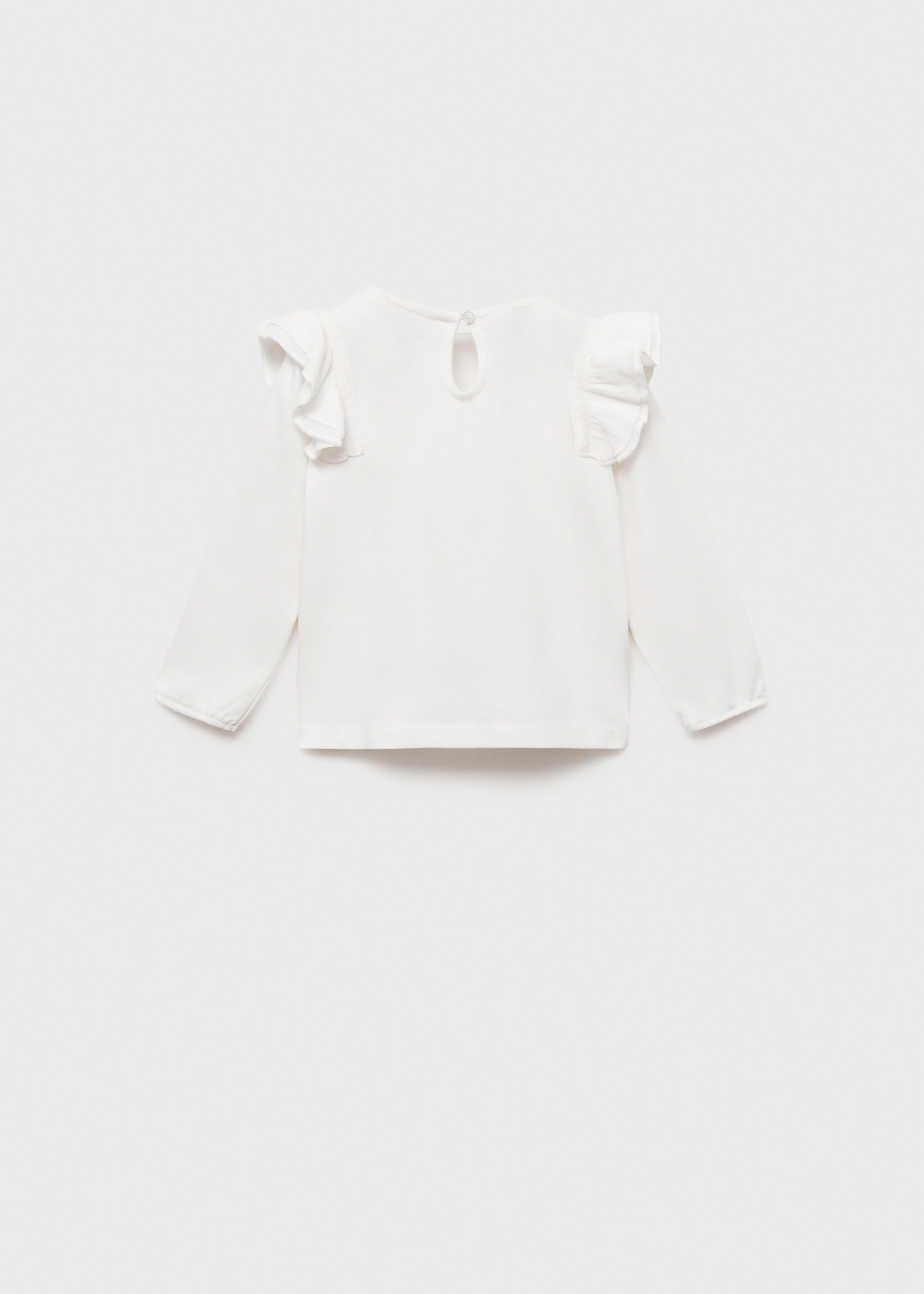 Frills cotton t-shirt - Reverse of the article