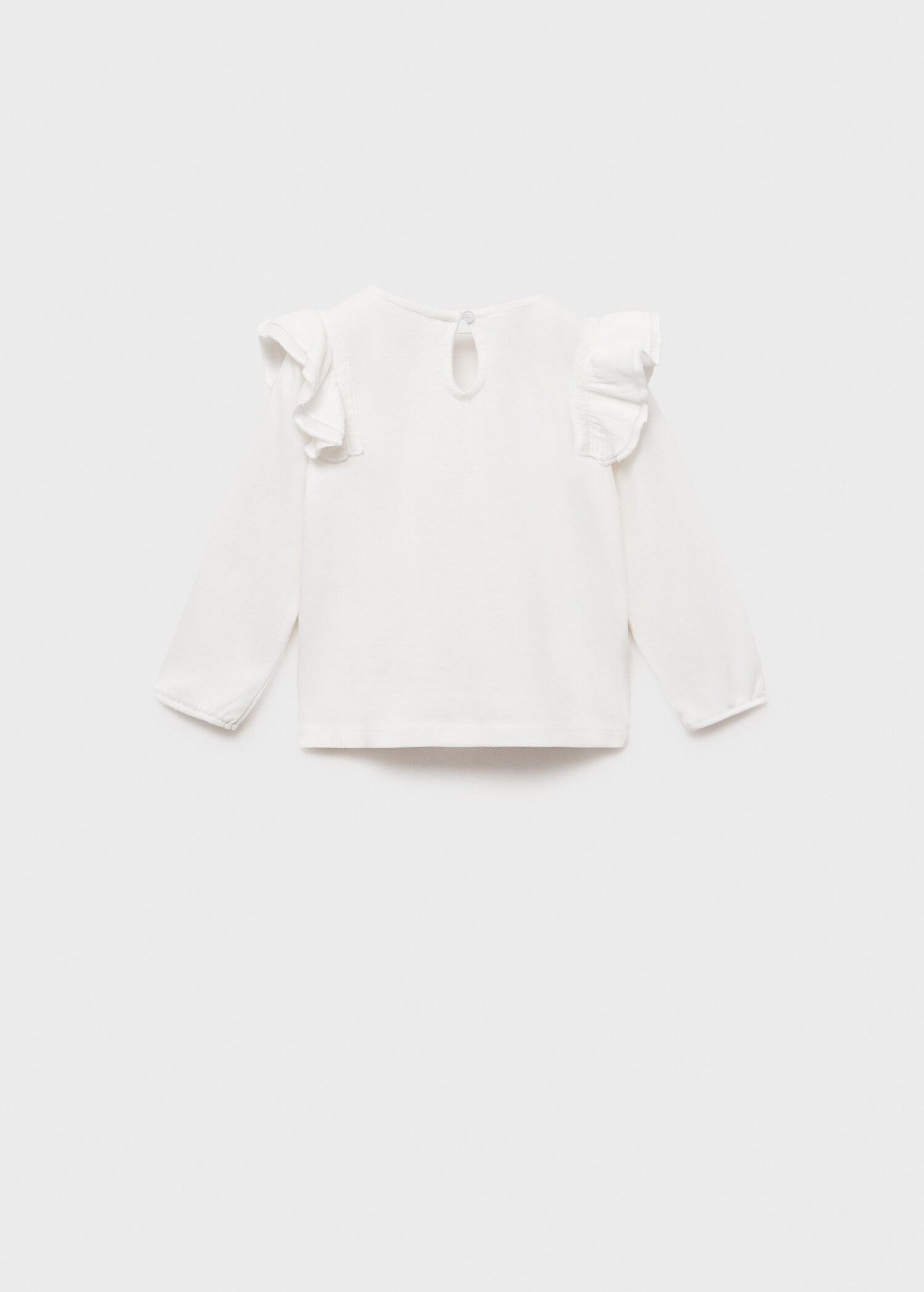 Frills cotton t-shirt - Reverse of the article