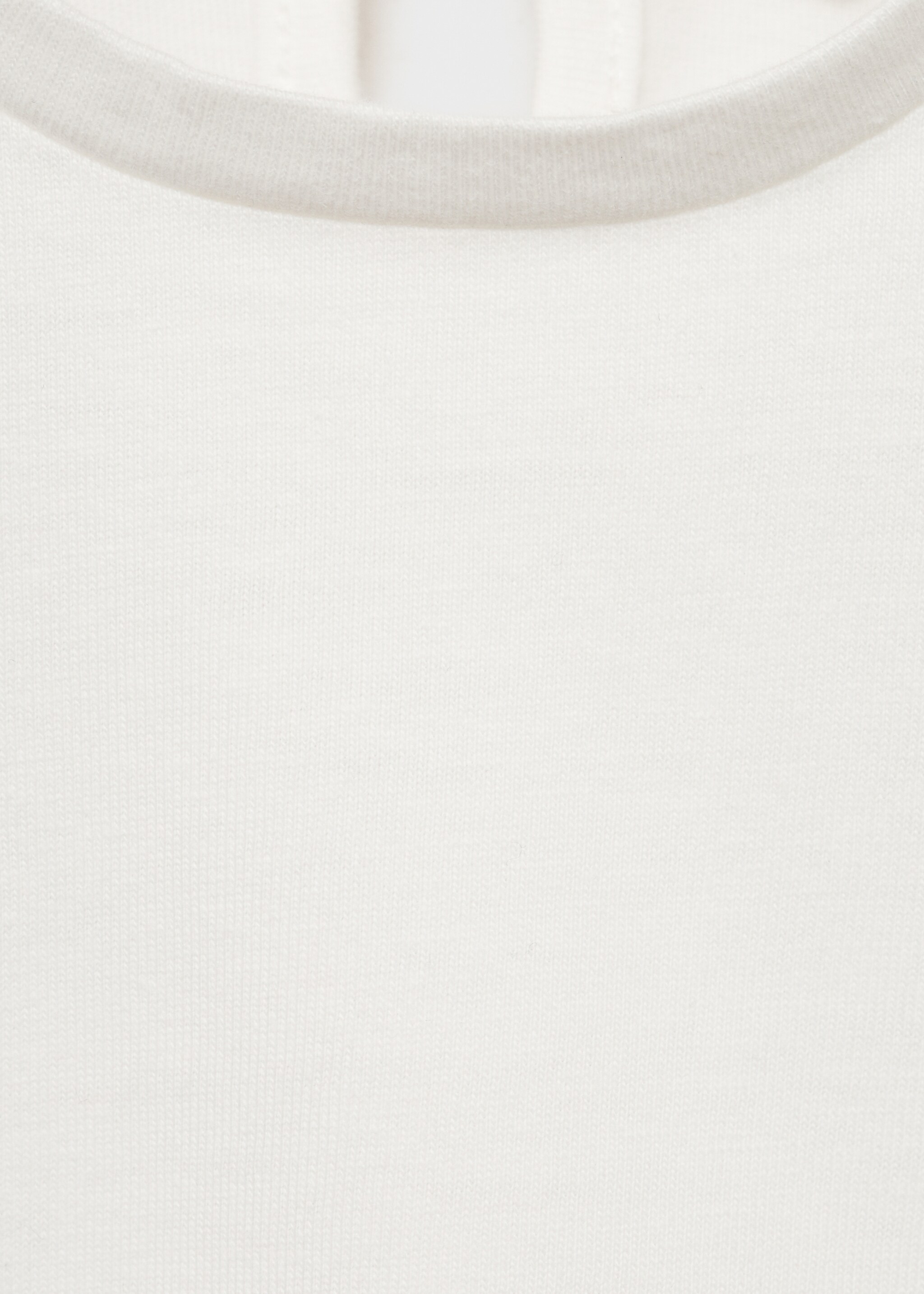Embroidered sleeve T-shirt - Details of the article 0