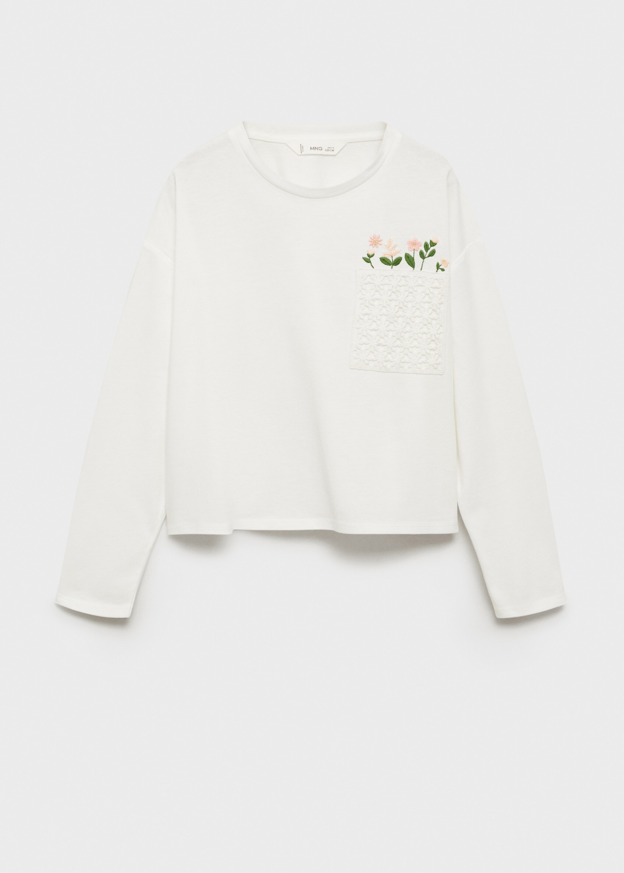 Embroidered detail T-shirt - Article without model