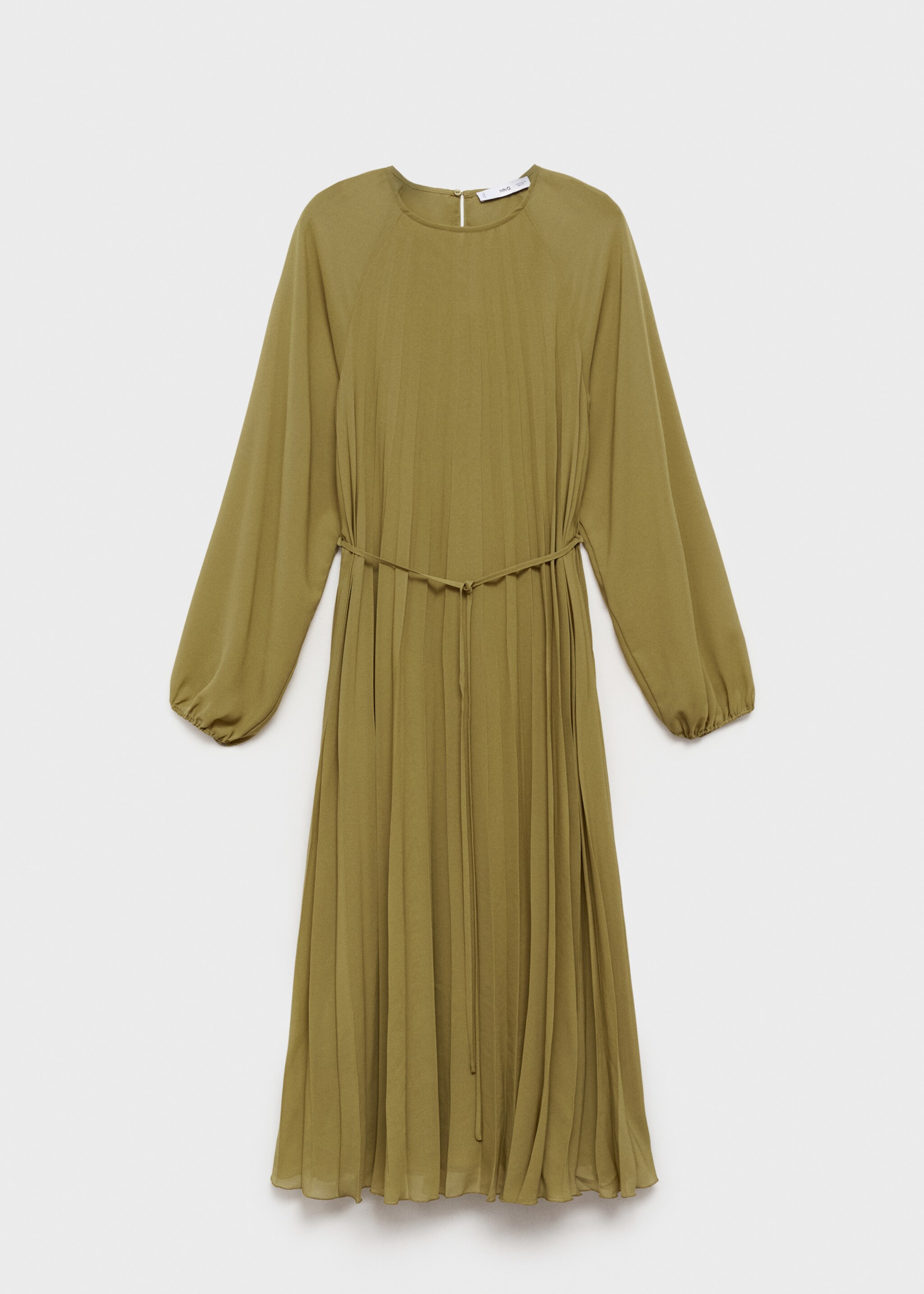 Vestido plisado cinturón lazo - Artículo sin modelo