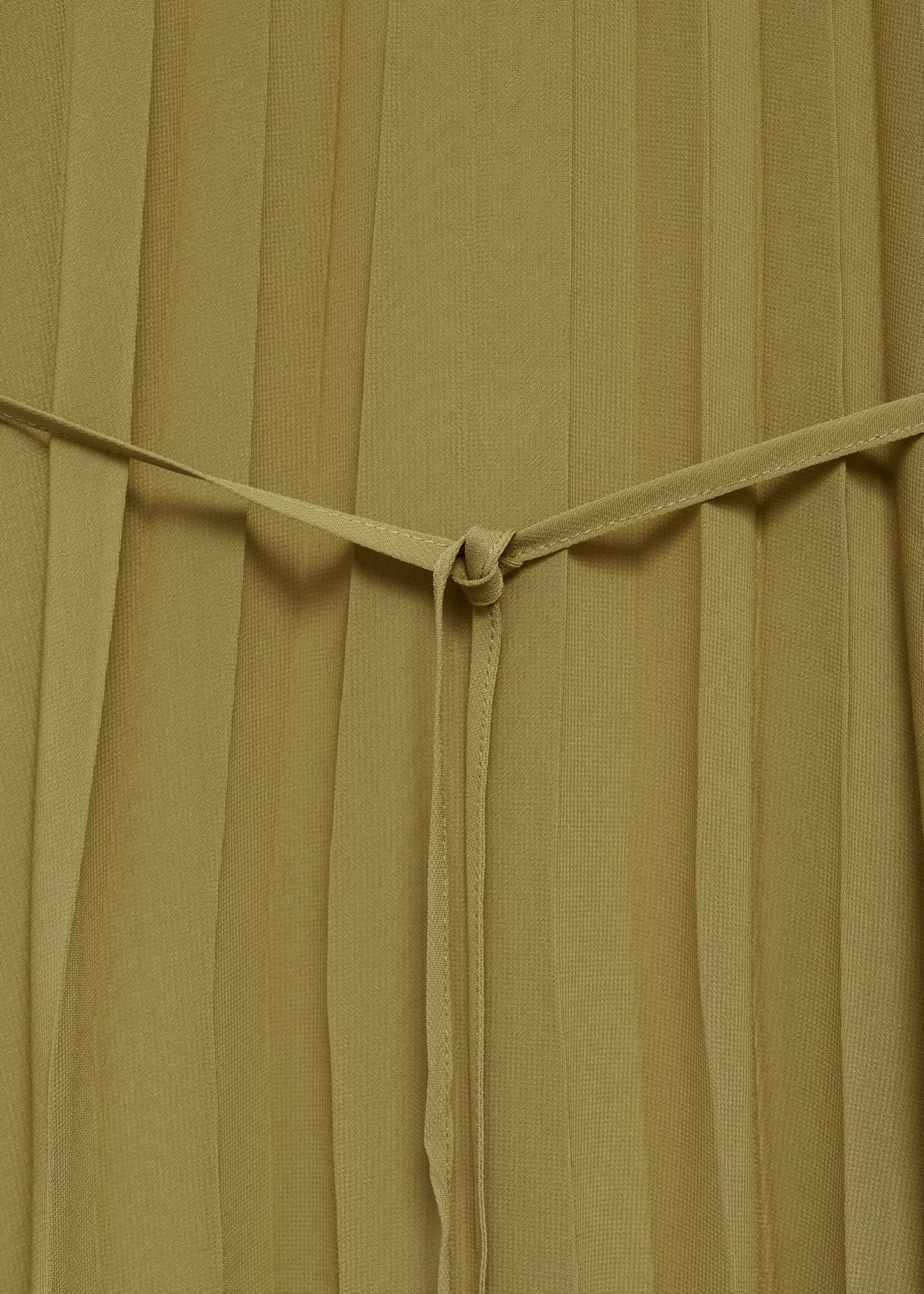 Vestido plisado cinturón lazo - Detalle del artículo 8