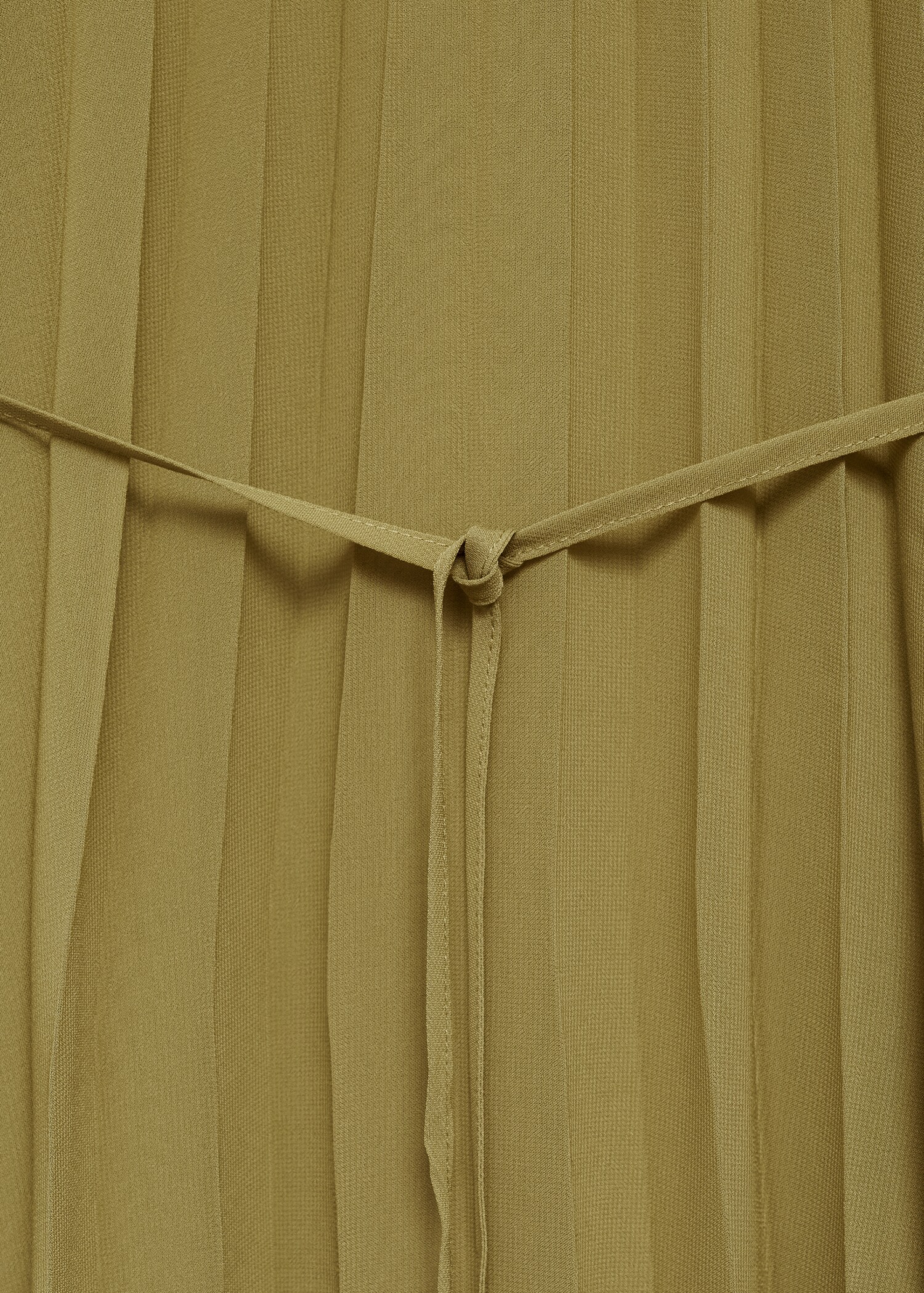 Vestido plisado cinturón lazo - Detalle del artículo 8