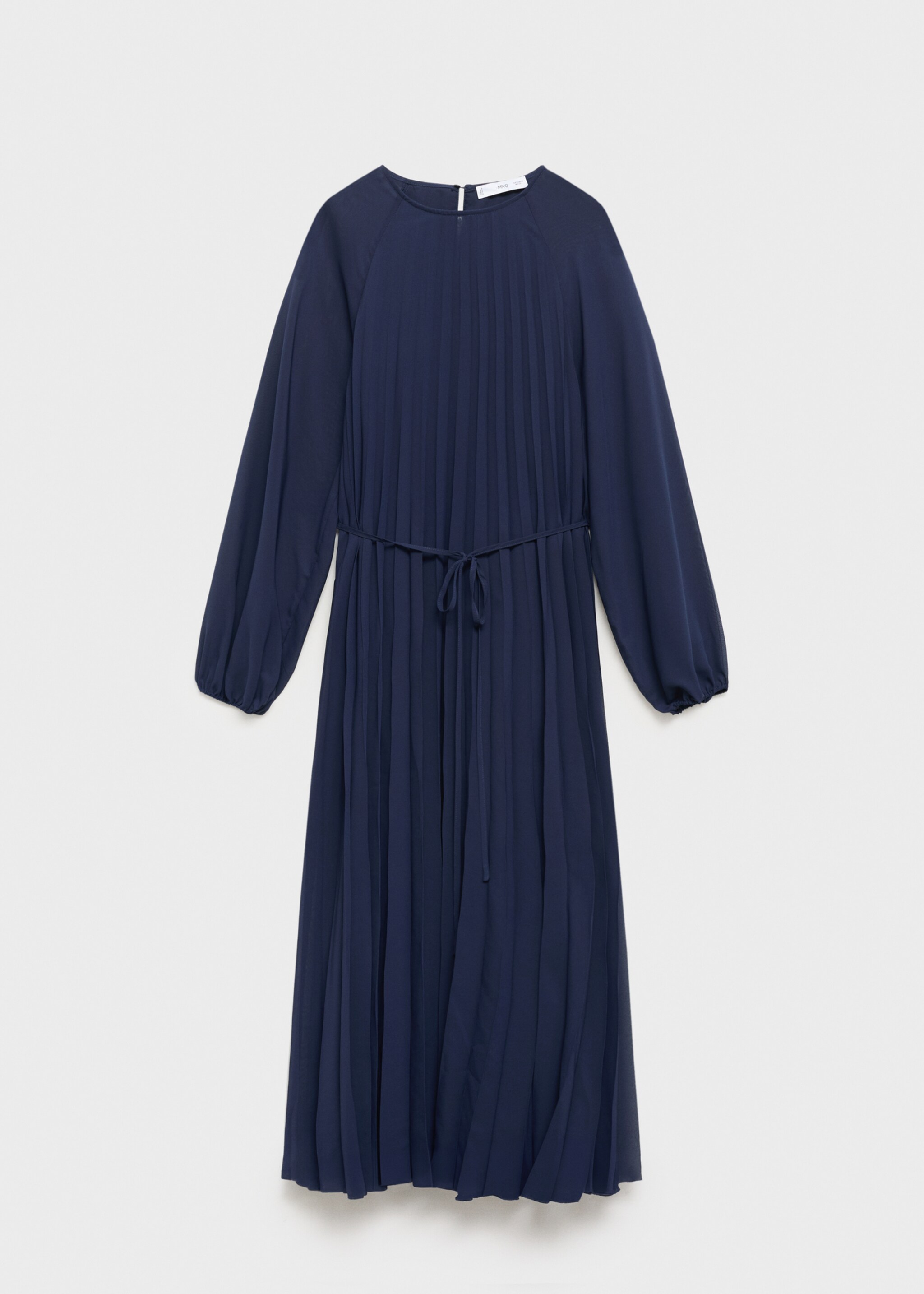 Vestido plisado cinturón lazo - Artículo sin modelo