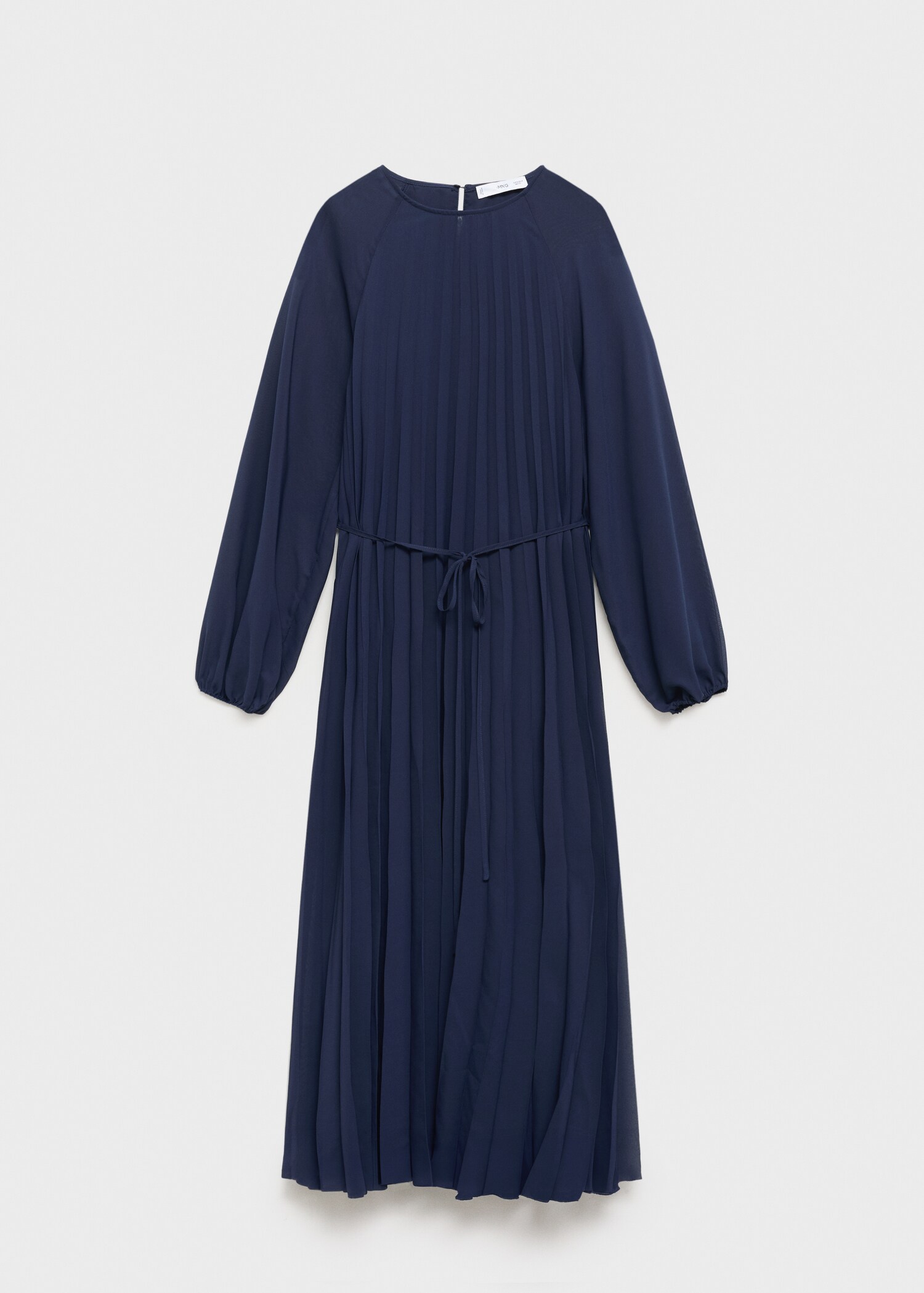 Plissée-Kleid mit Schleifengürtel - Artikel ohne Model