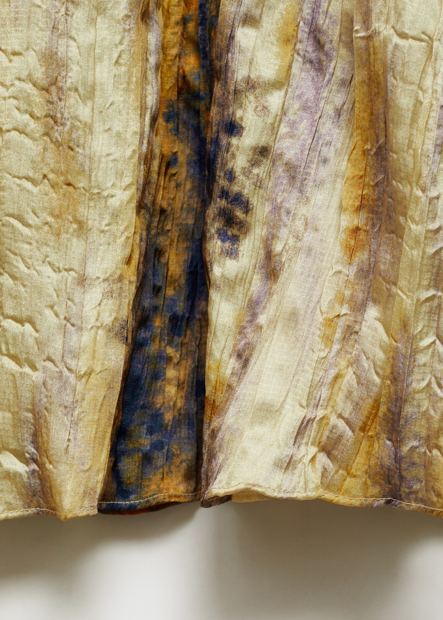 Robe longue satinée texturée - Détail de l'article 0