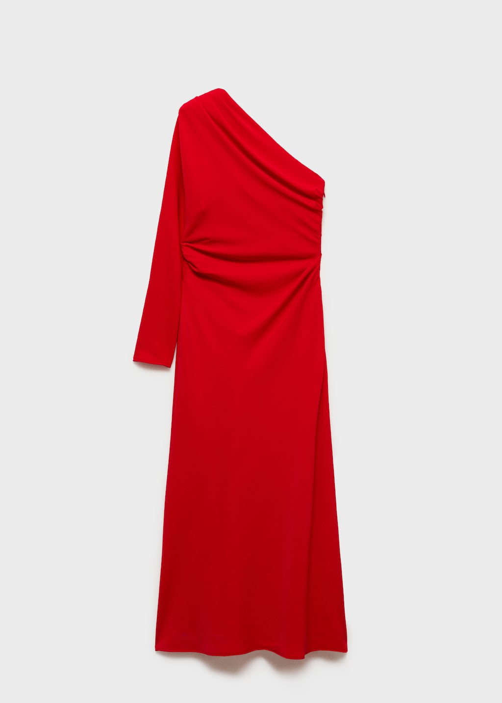 Asymmetric draped gown - Women | MANGO USA