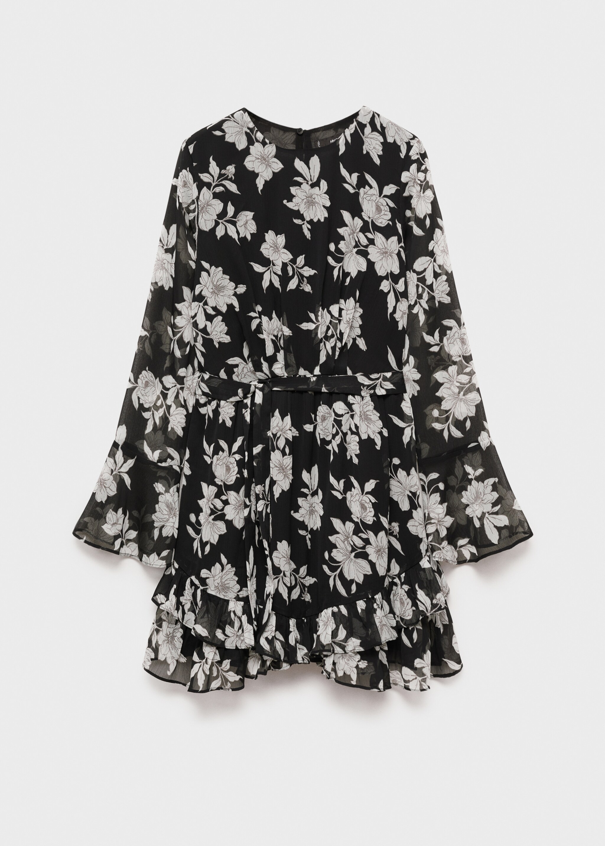 Ruffled floral print dress - Article without model