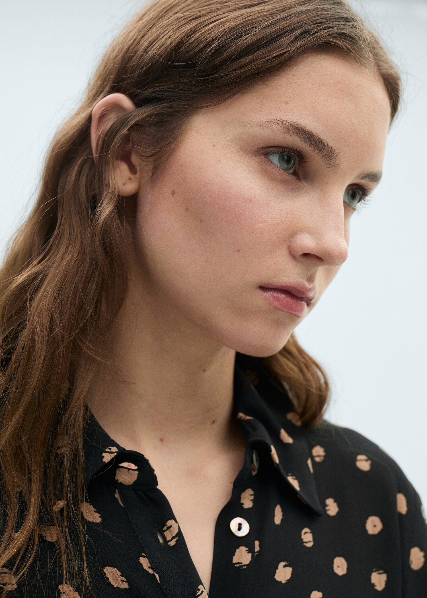 Robe chemise pois détail nœud - Détail de l'article 1