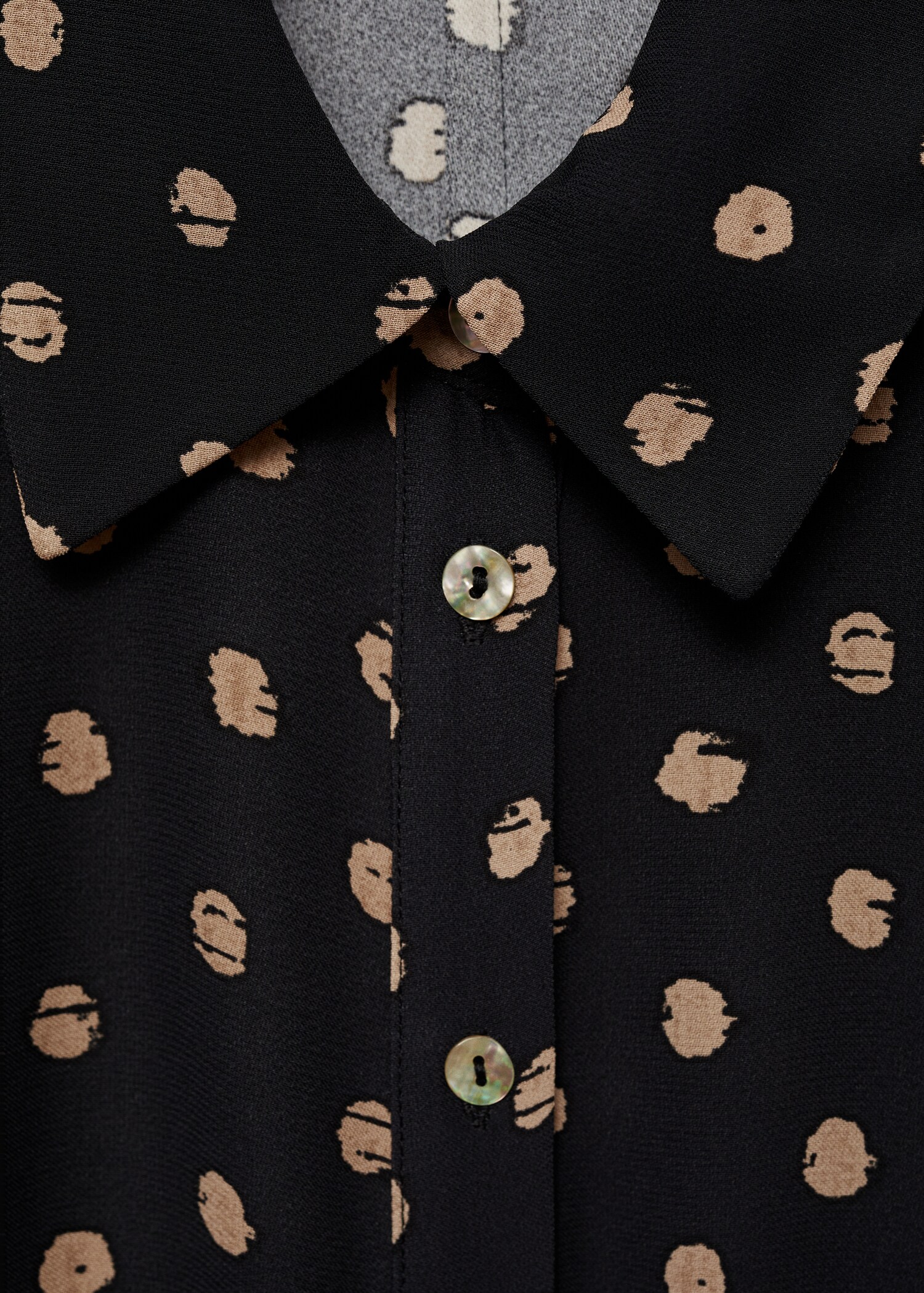 Robe chemise pois détail nœud - Détail de l'article 8