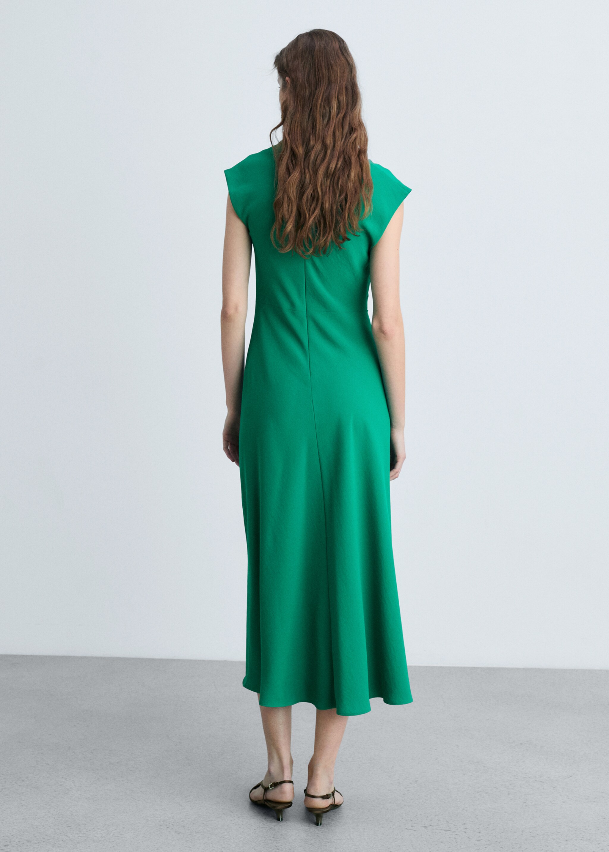 A-line dress with draped waist - Reverse of the article