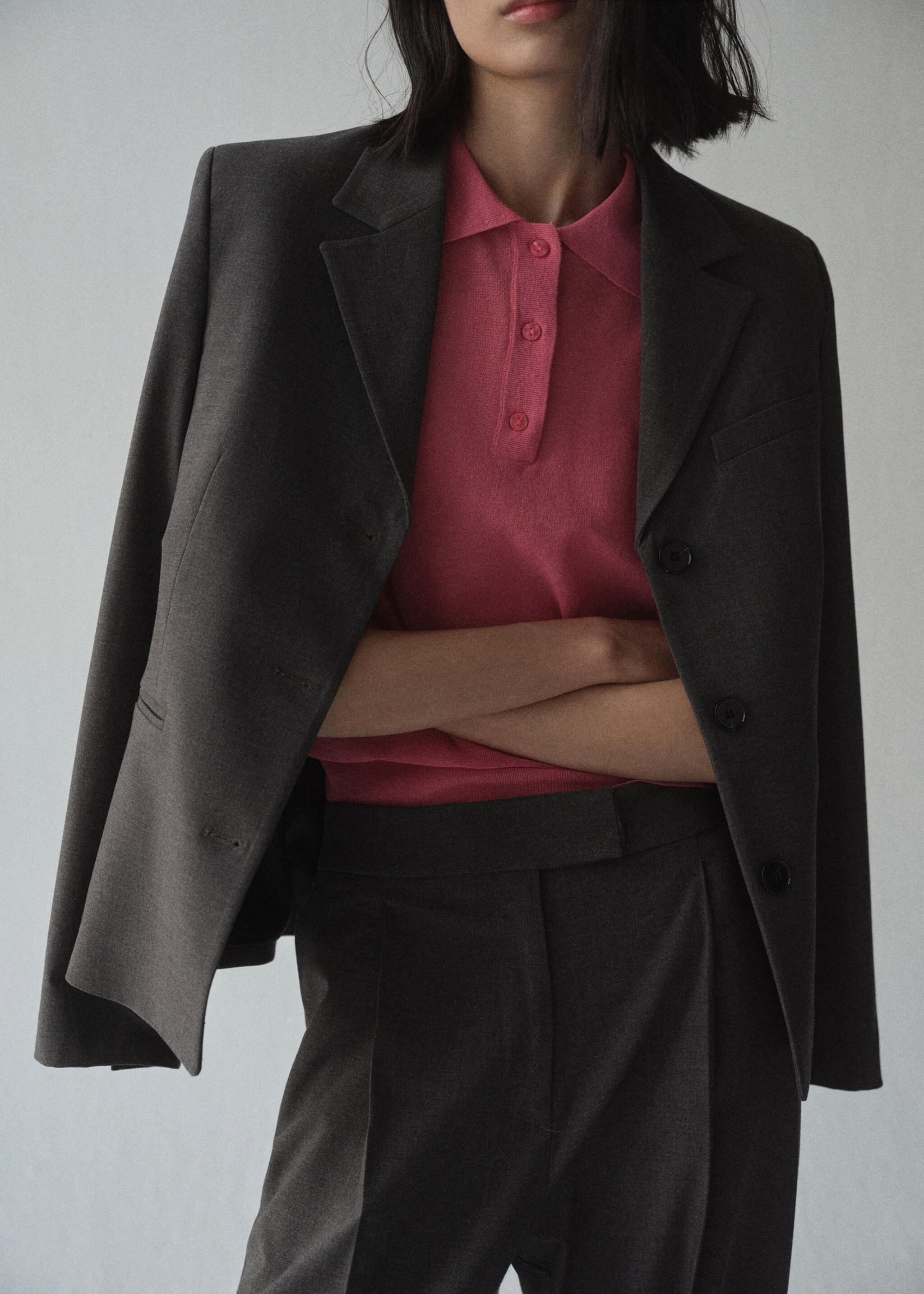Knitted polo-neck sweater - Details of the article 6