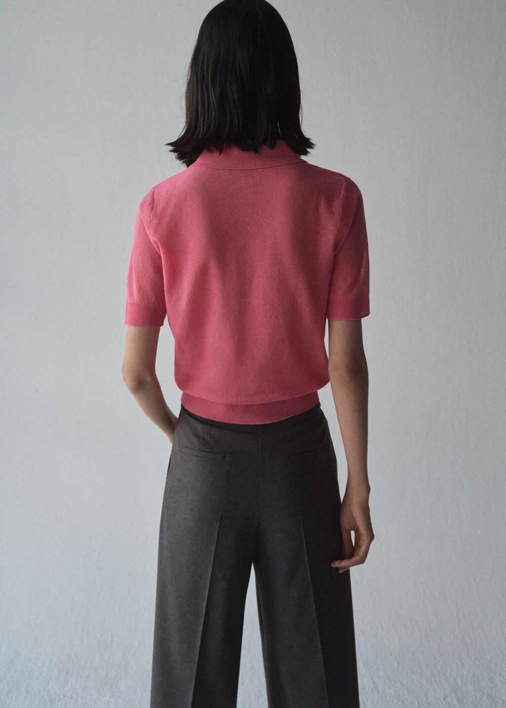 Knitted polo-neck sweater - Women | MANGO USA Knitted polo-neck sweater - Women | MANGO USA