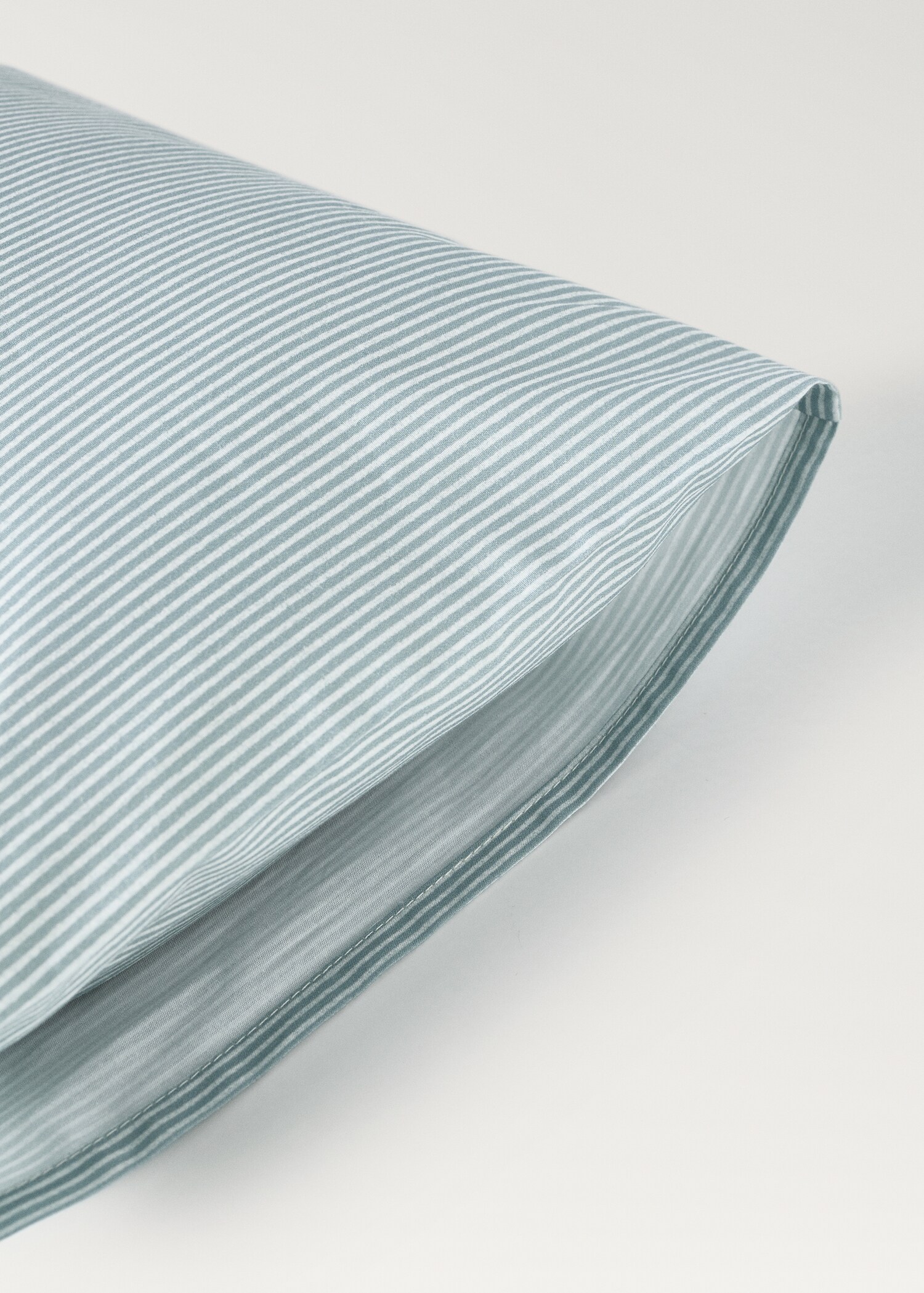 Taie d'oreiller enfant coton percale rayures 50x75 cm - Détail de l'article 2