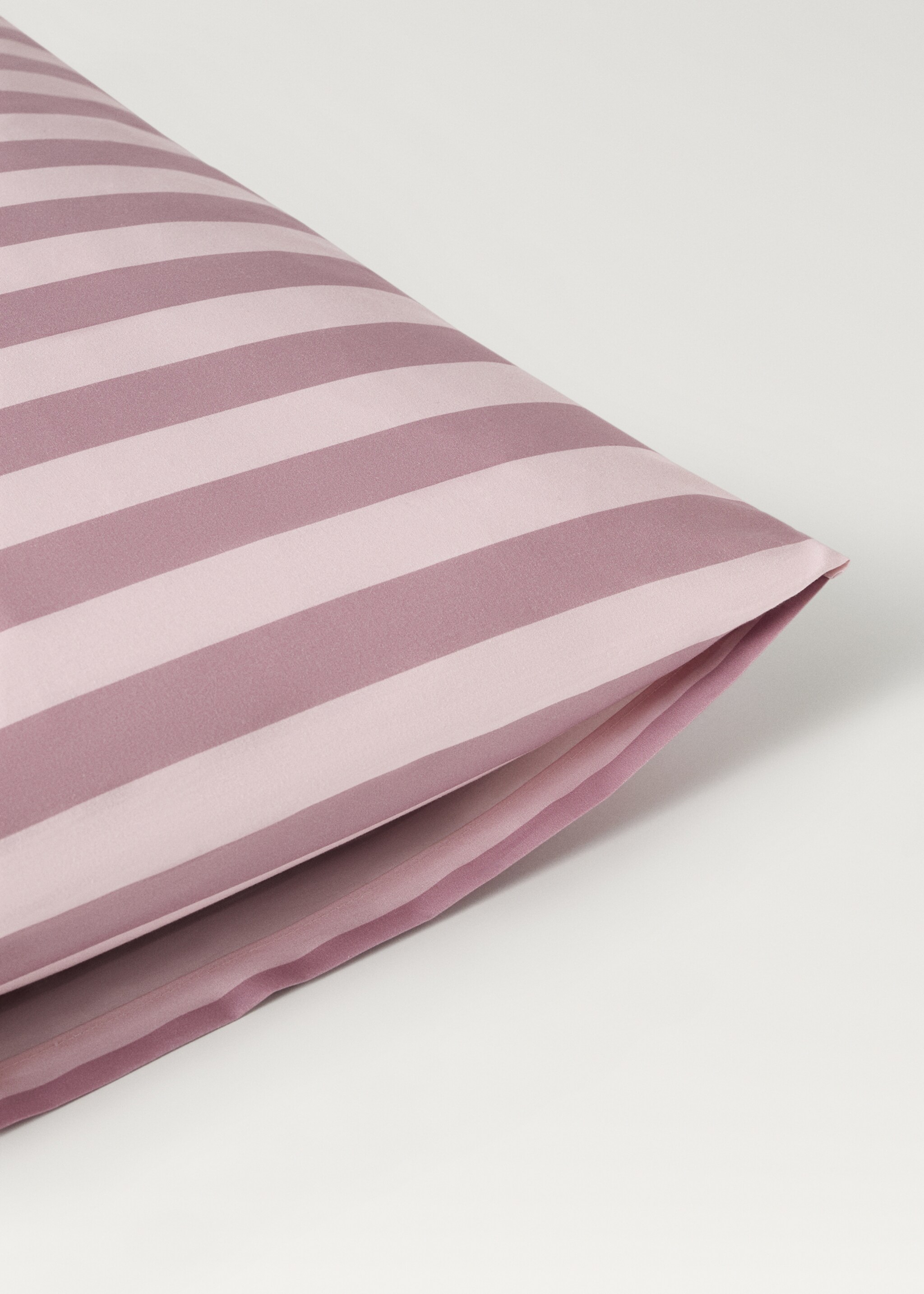 Cotton percale thick-striped children's pillowcase, 50x75 cm - Details of the article 1