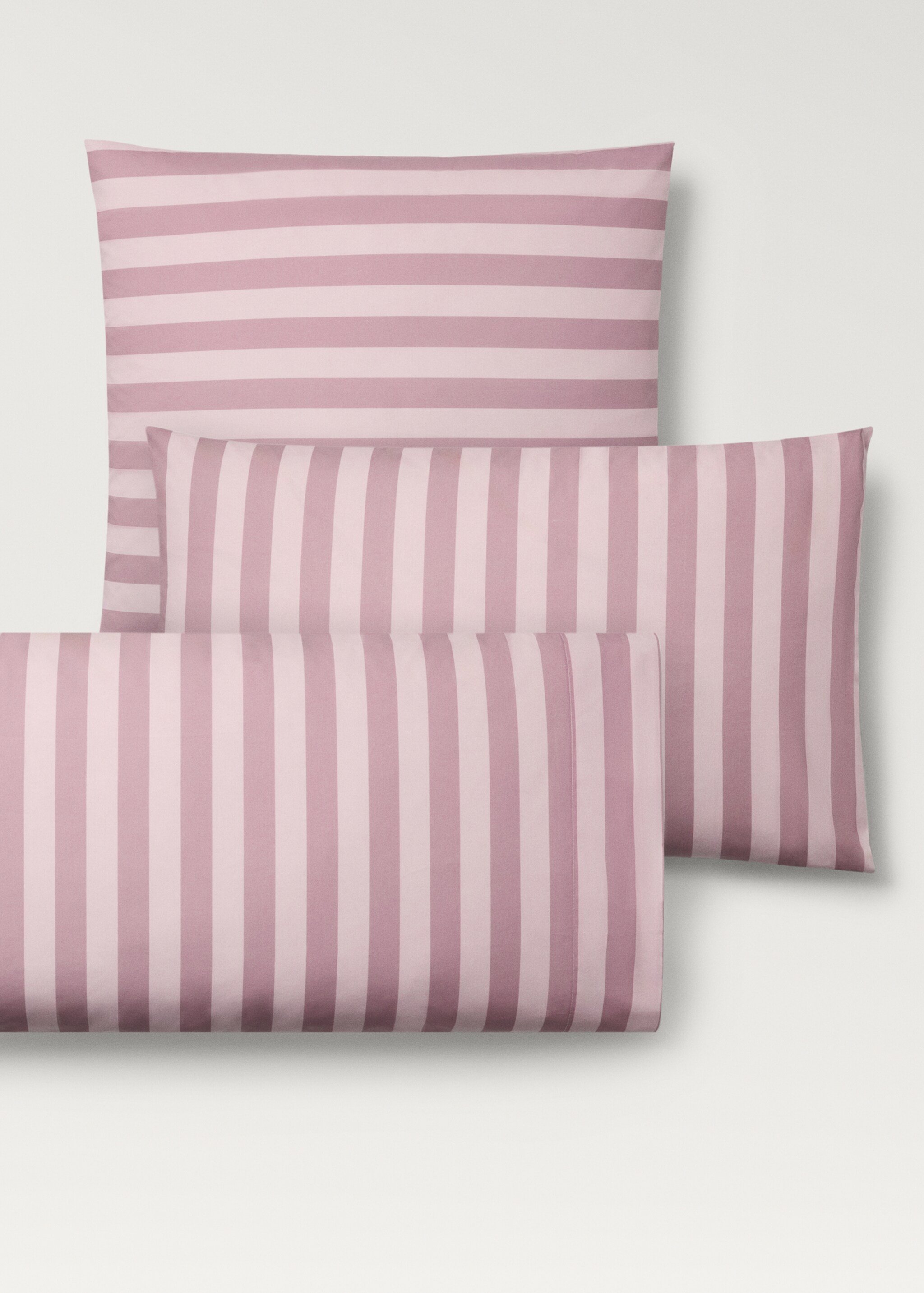 Cotton percale thick-striped children's pillowcase, 50x75 cm - Details of the article 3