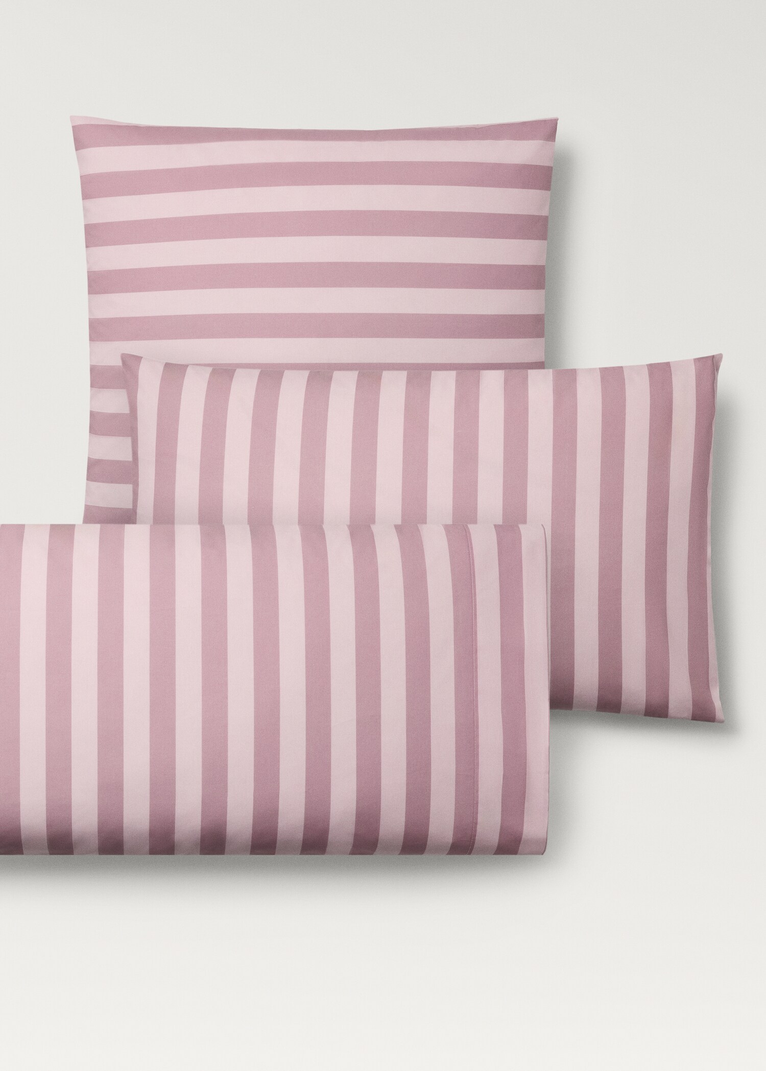 Cotton percale thick-striped children's pillowcase, 50x75 cm - Details of the article 3