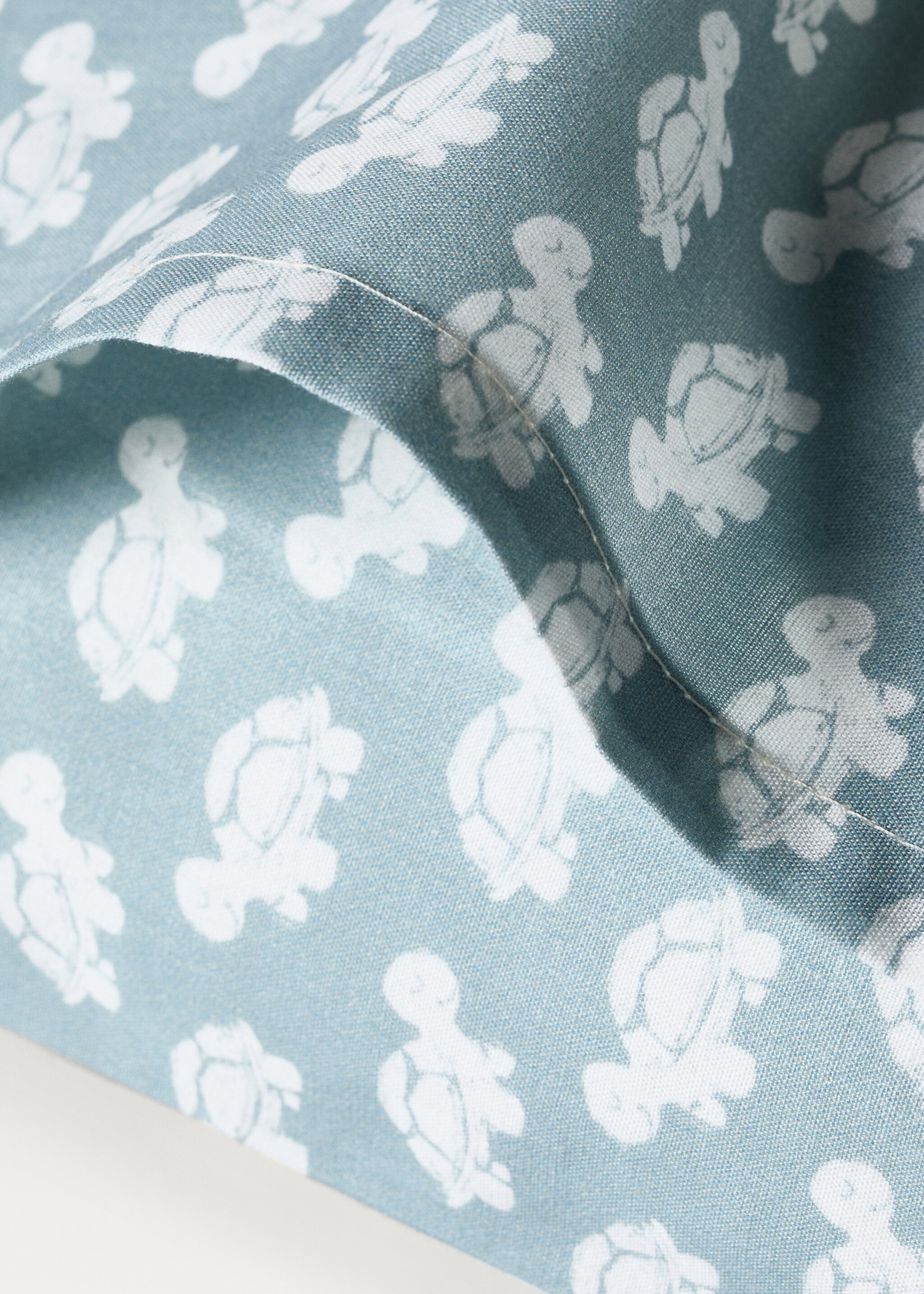 Cotton percale printed children's pillowcase 60x60 cm - Details of the article 1