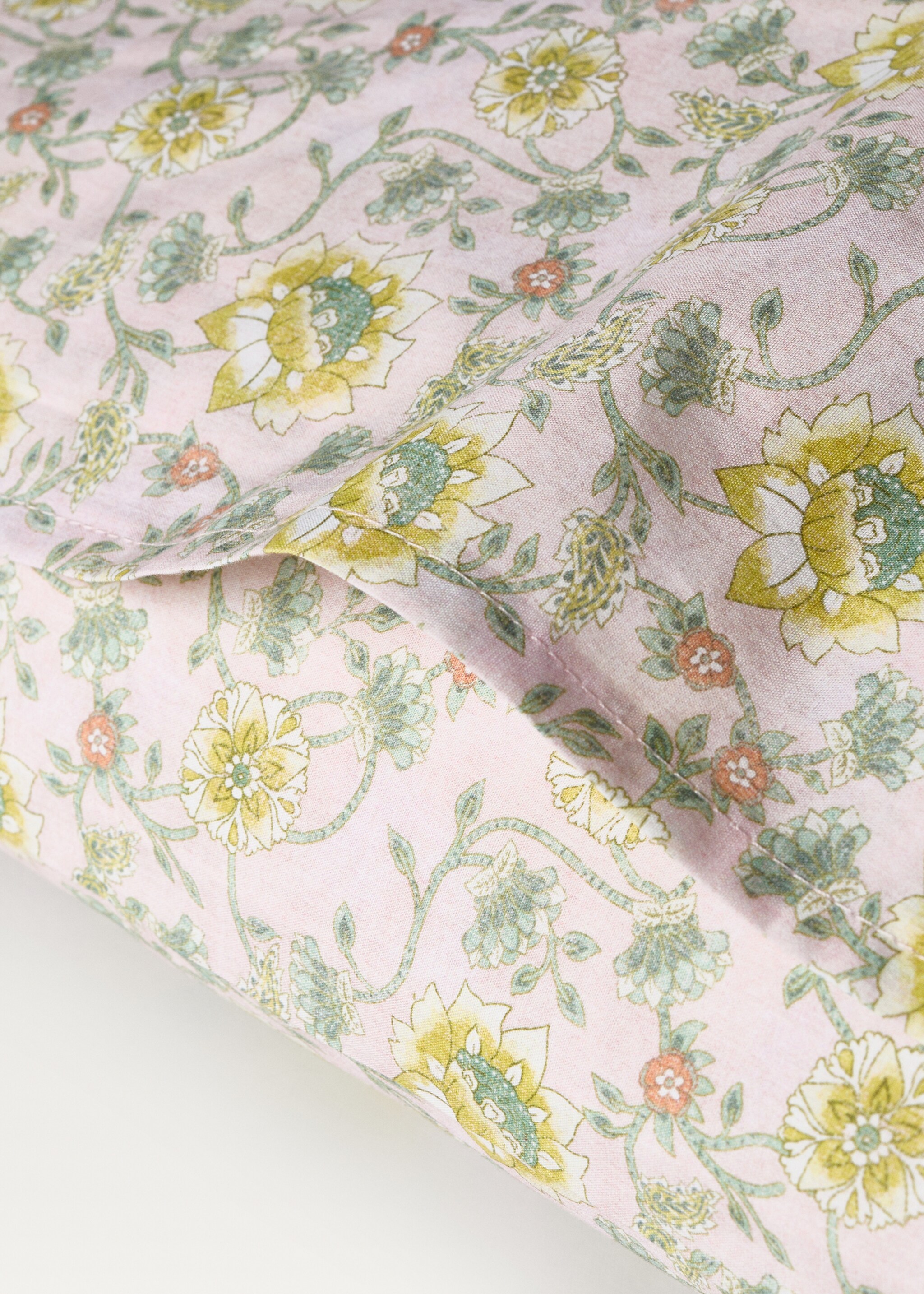 Funda coixinera infantil cotó percala estampat floral 50x75 cm - Detall de l'article 1