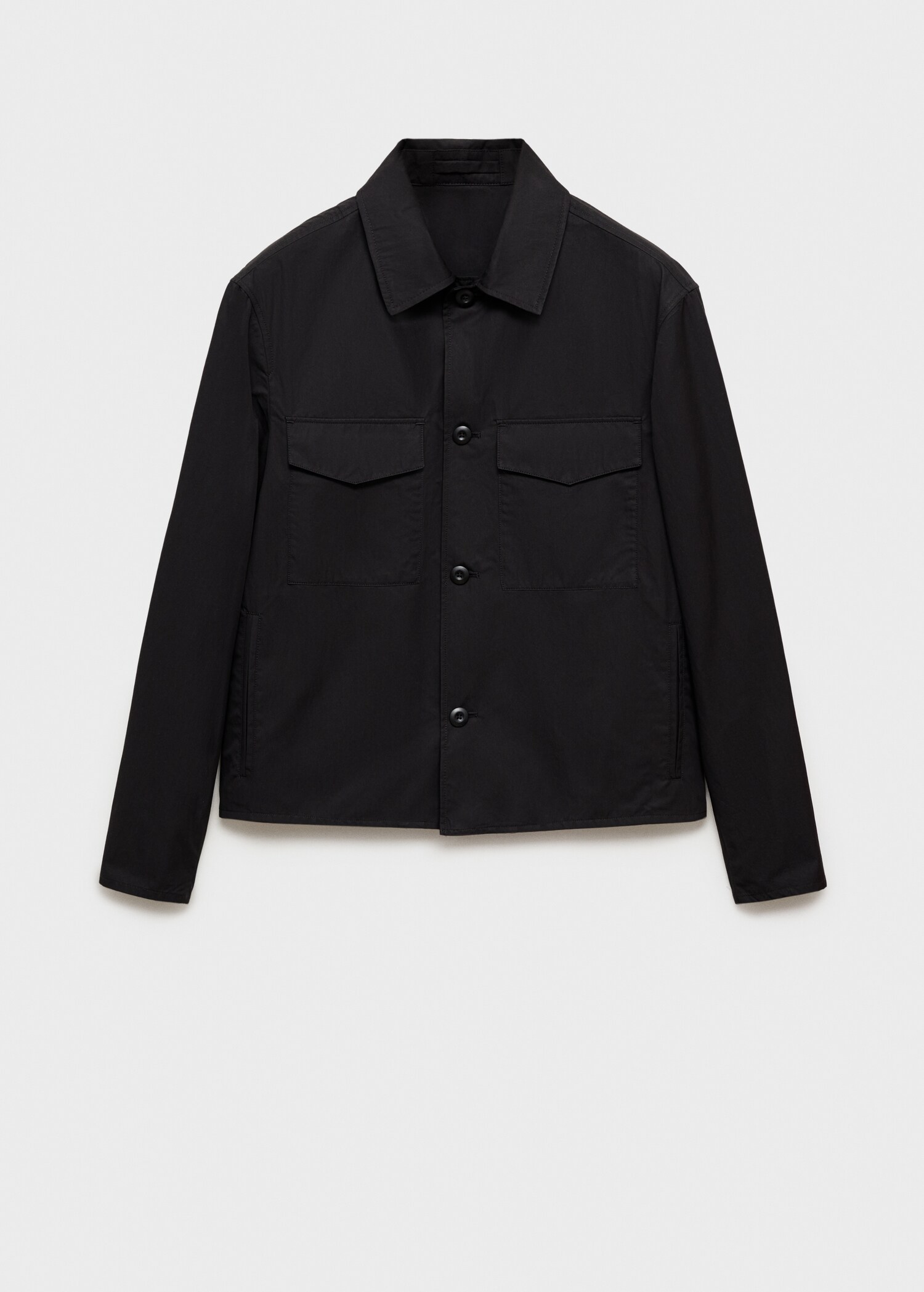 Relaxed-fit cotton overshirt - Article without model