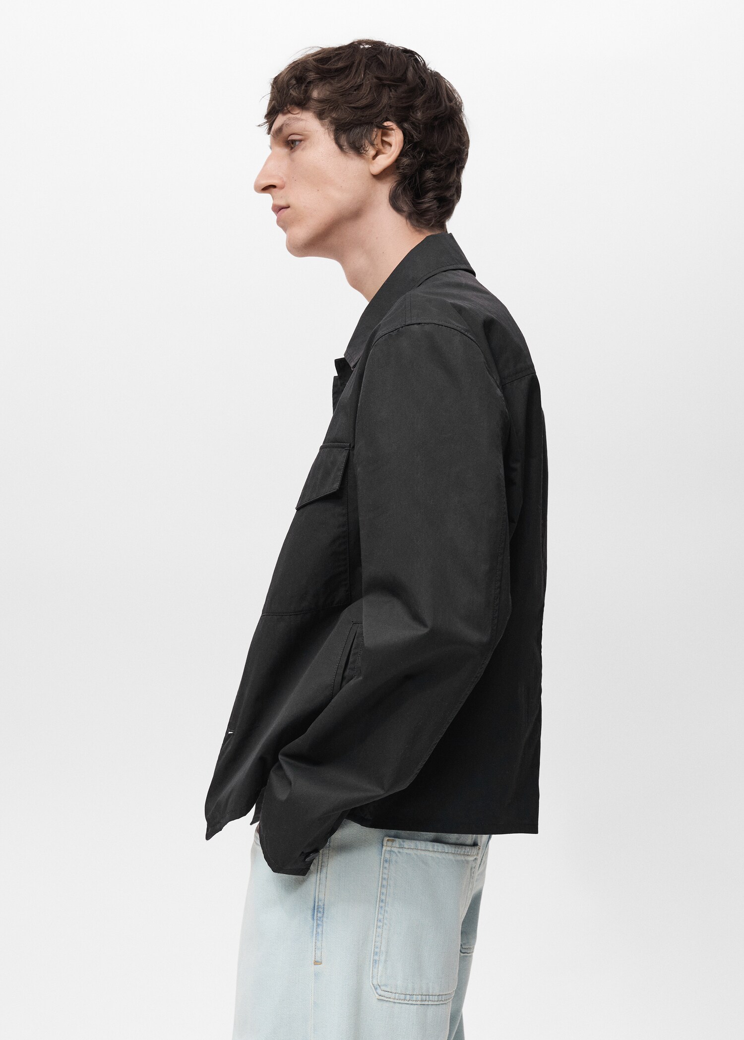 Relaxed-fit cotton overshirt - Details of the article 2