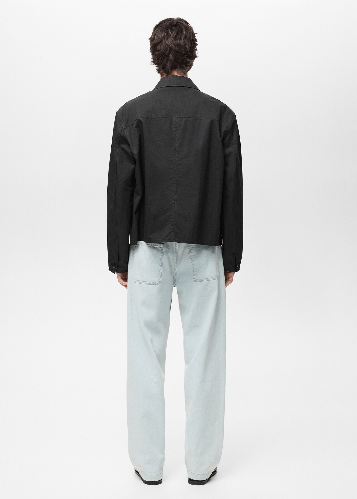 Relaxed-fit cotton overshirt - Reverse of the article