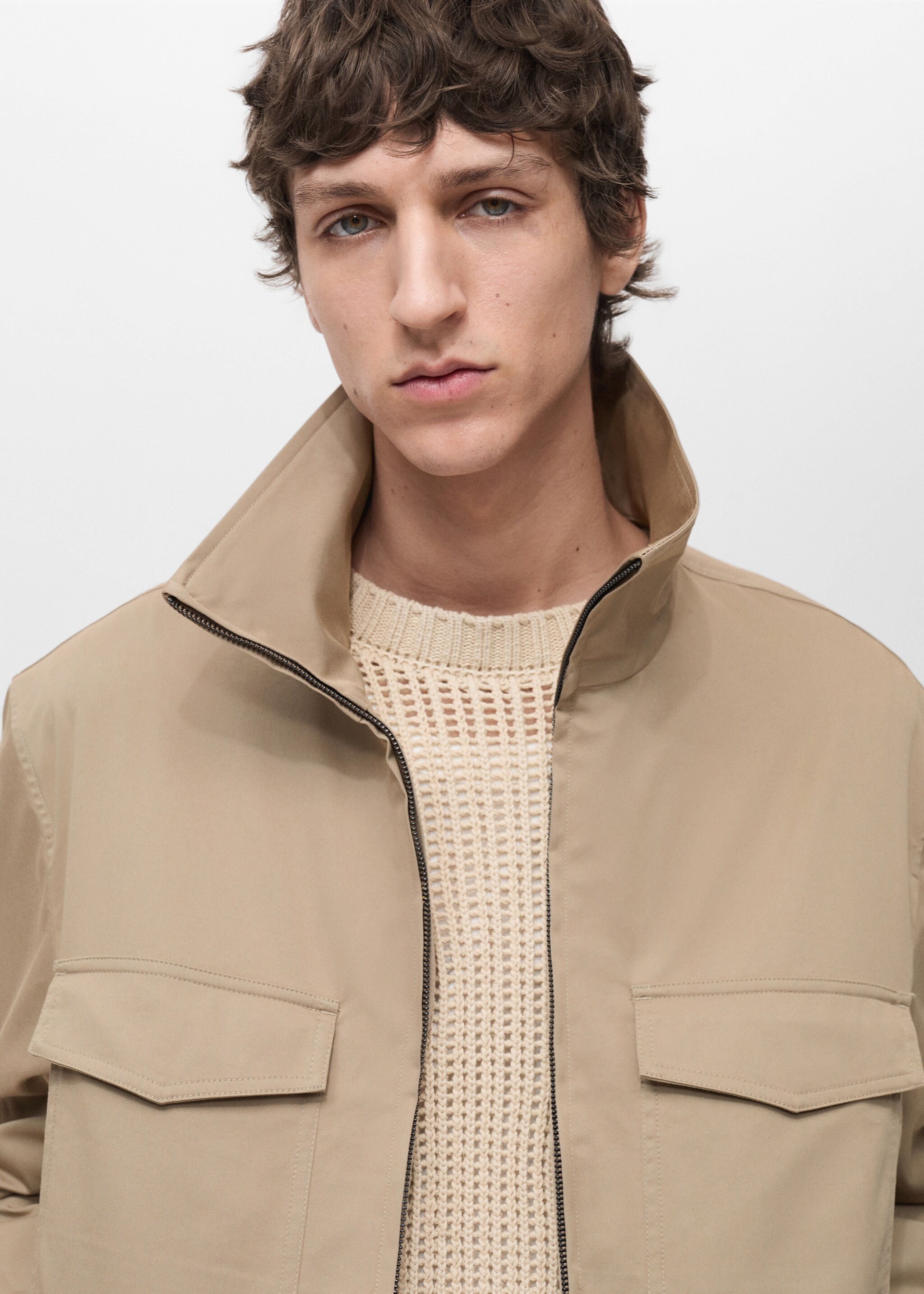 Relaxed-fit cotton jacket - Details of the article 1