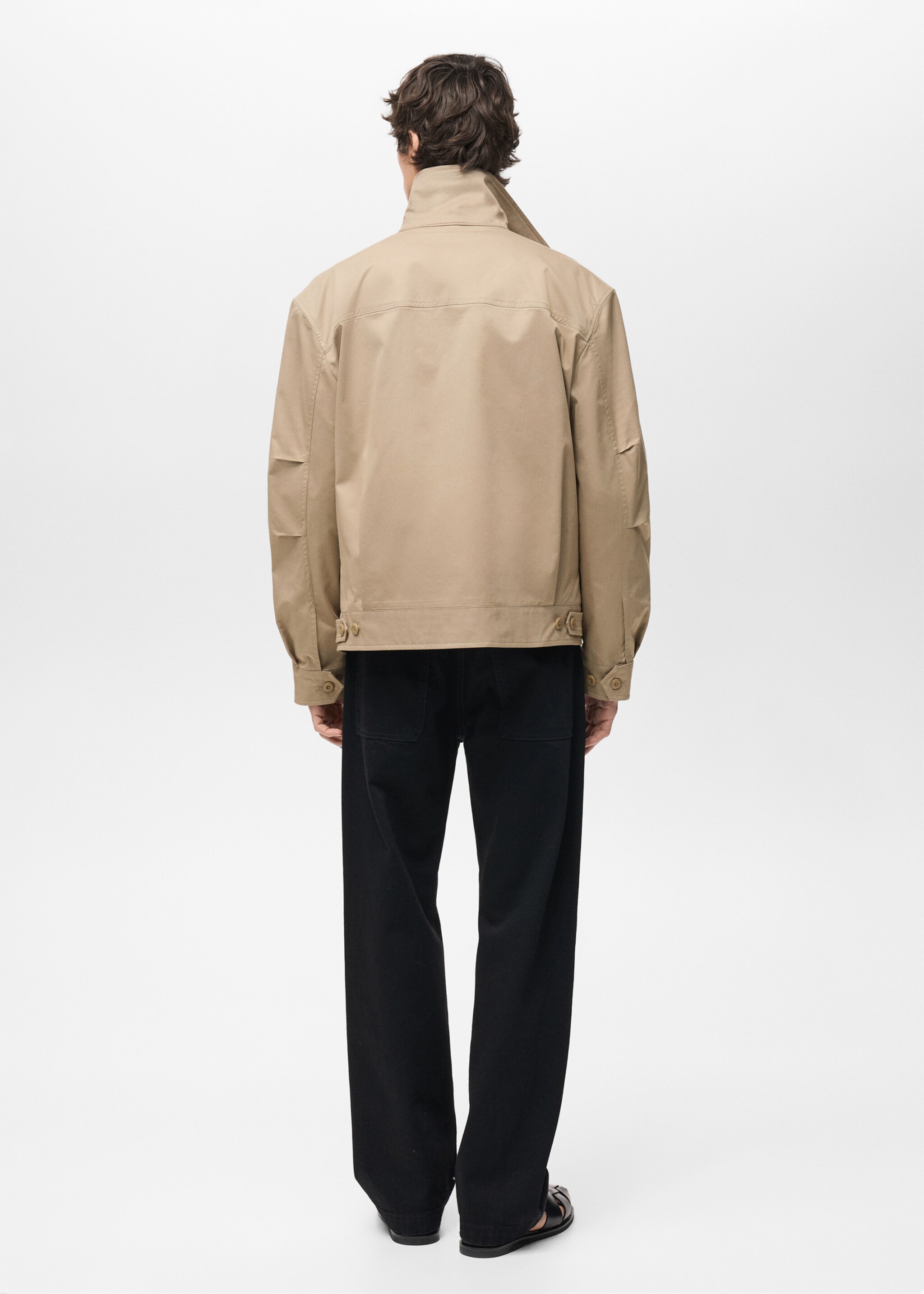 Relaxed-fit cotton jacket - Reverse of the article