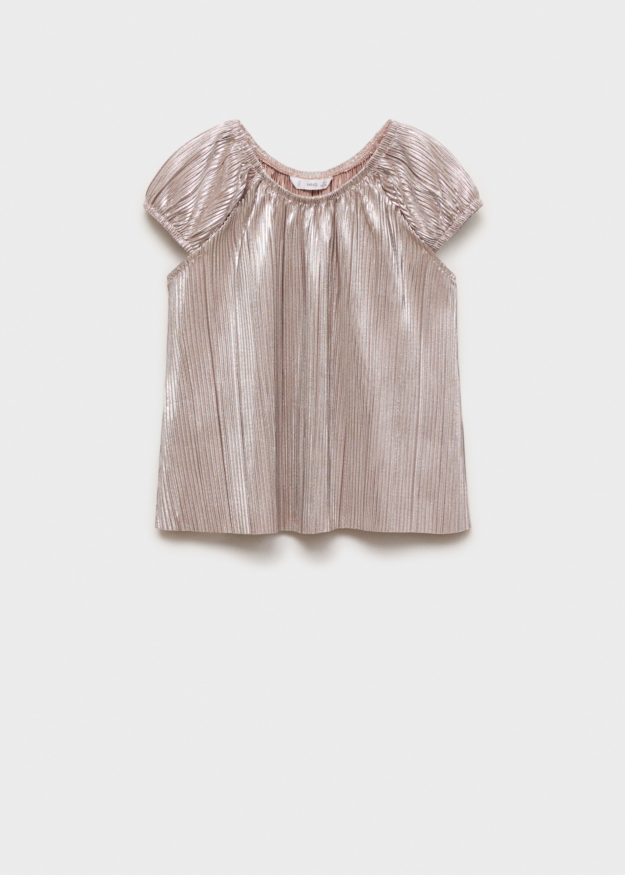 Metallic pleated shirt - Article without model