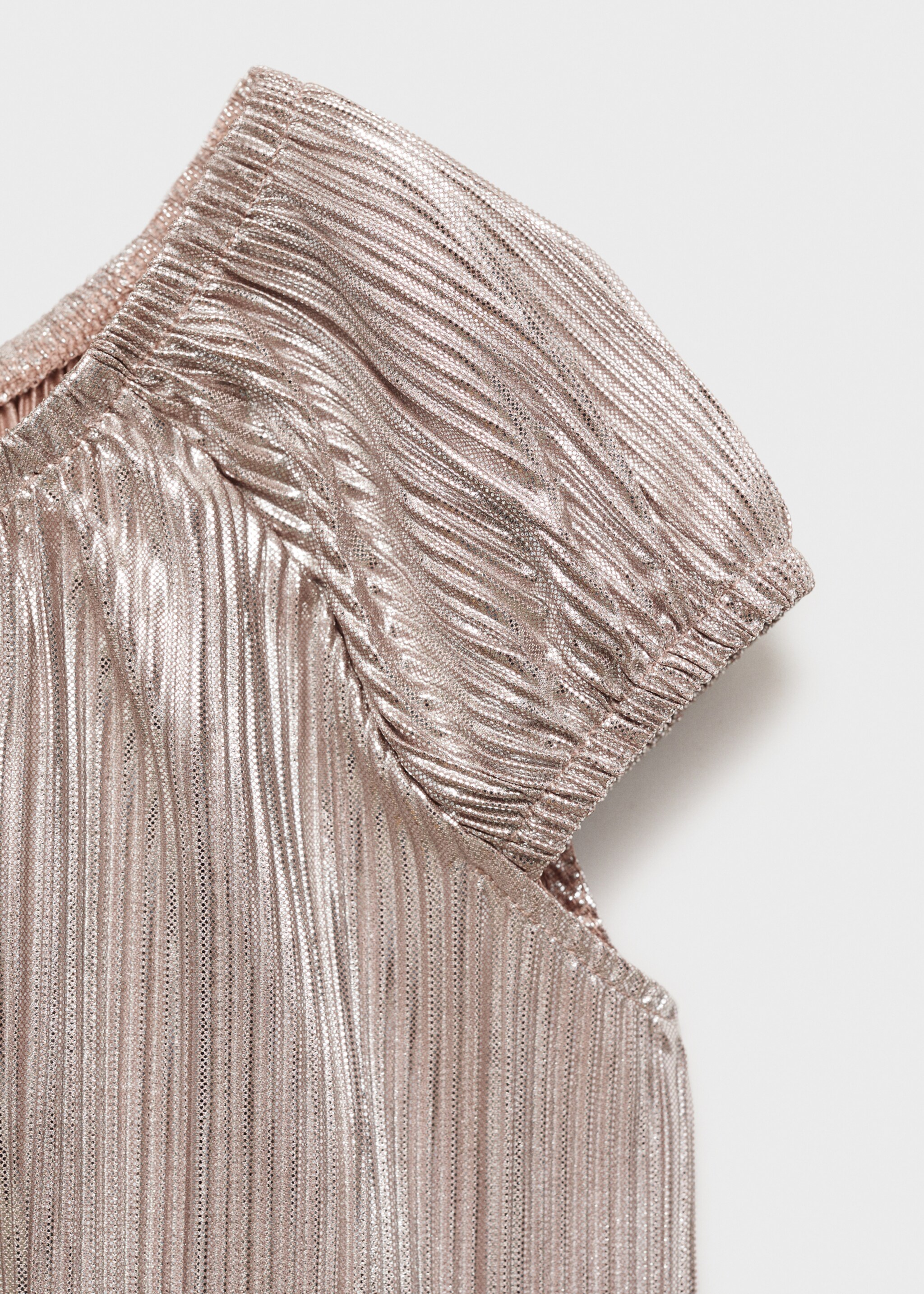 Metallic pleated shirt - Details of the article 8