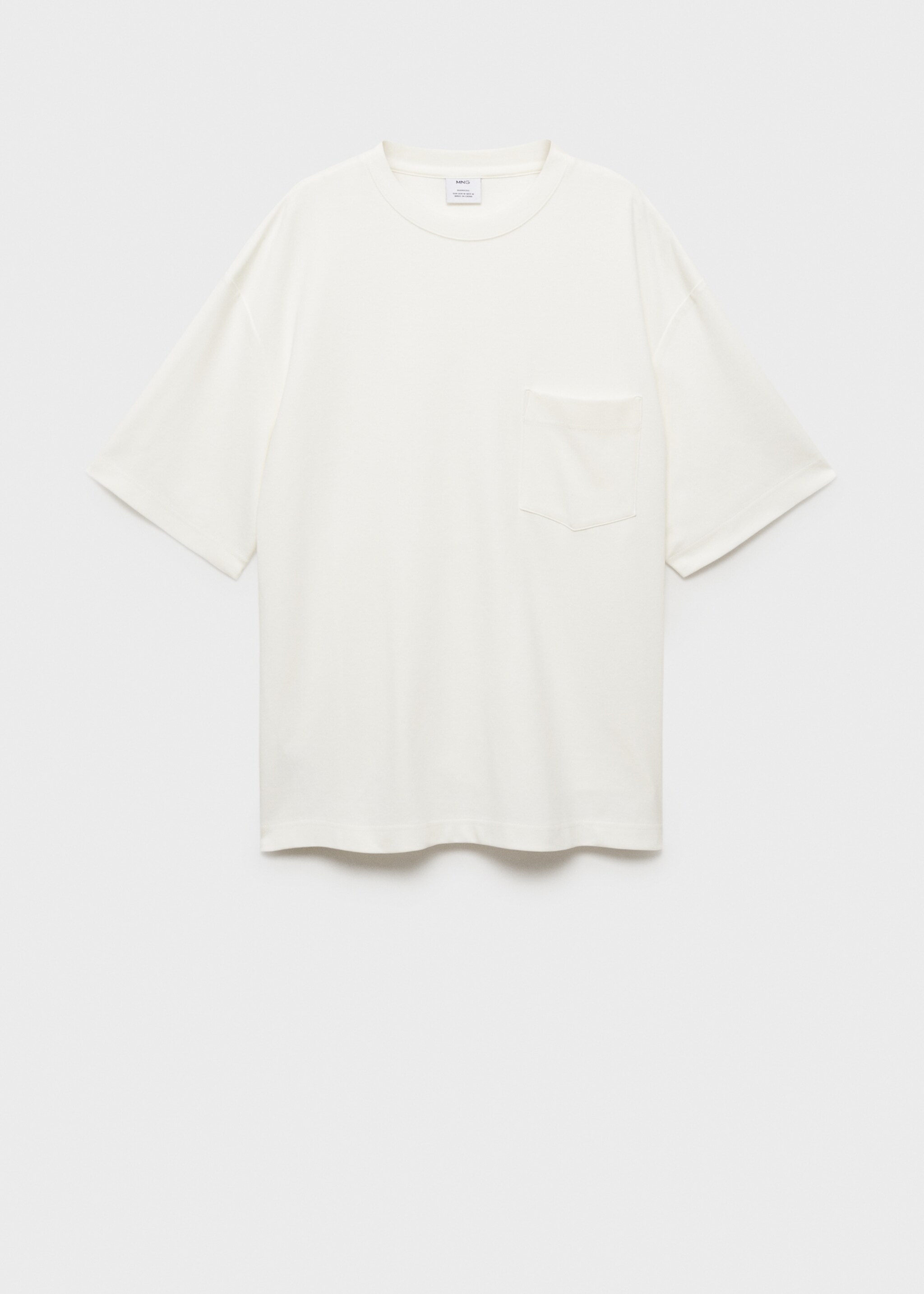 Camiseta oversized bolsillo - Artículo sin modelo