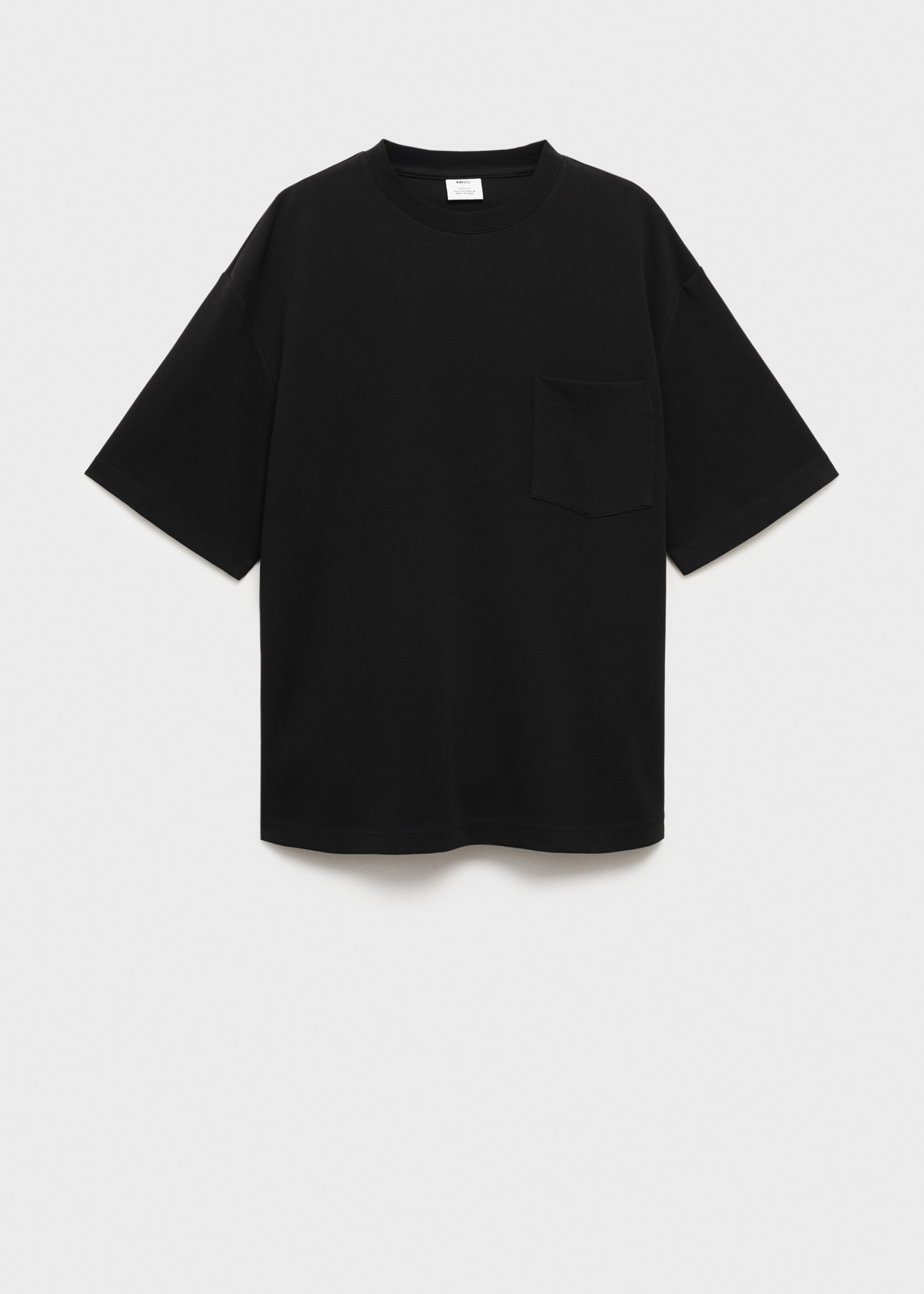 T-shirt med stor passform och ficka - Artikel utan modell