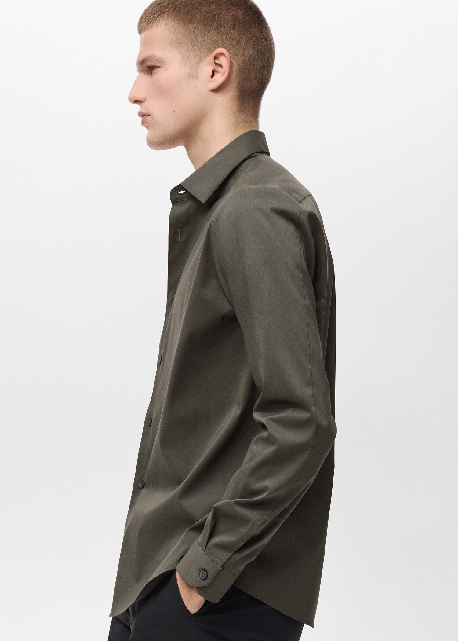 Comfort stretch non-iron shirt - Details of the article 2