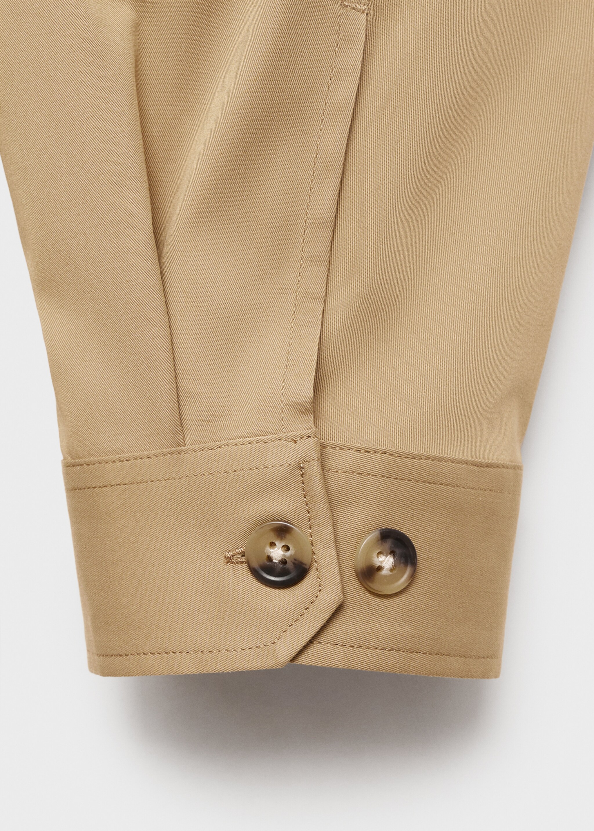 Regular-fit cotton overshirt with pockets - Details of the article 0