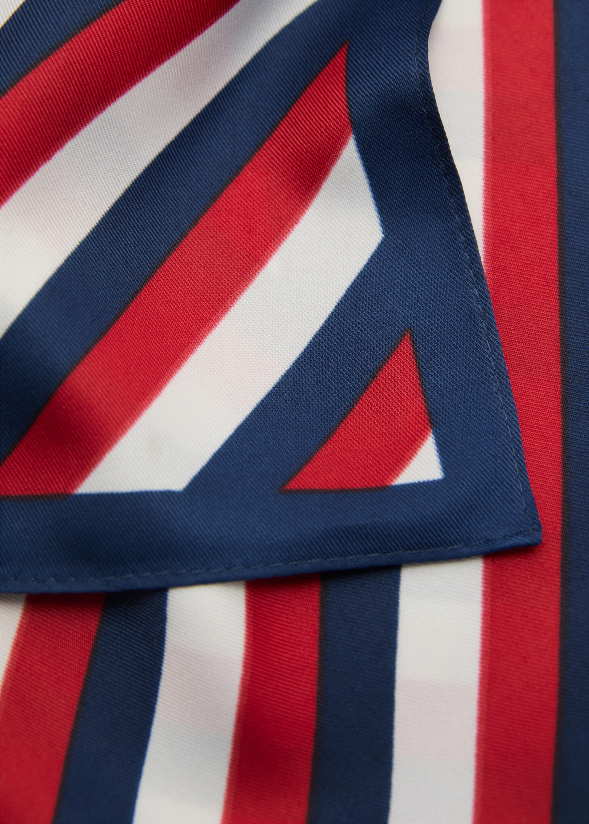 Multi-coloured striped scarf - Medium plane