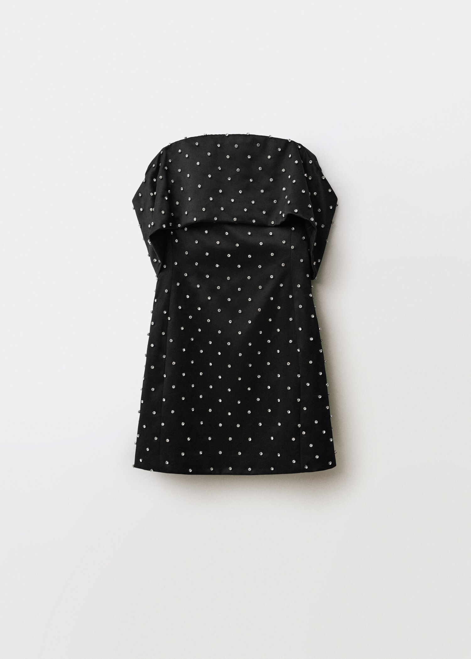 Schulterfreies Kleid mit Glitzer-Applikationen - Artikel ohne Model