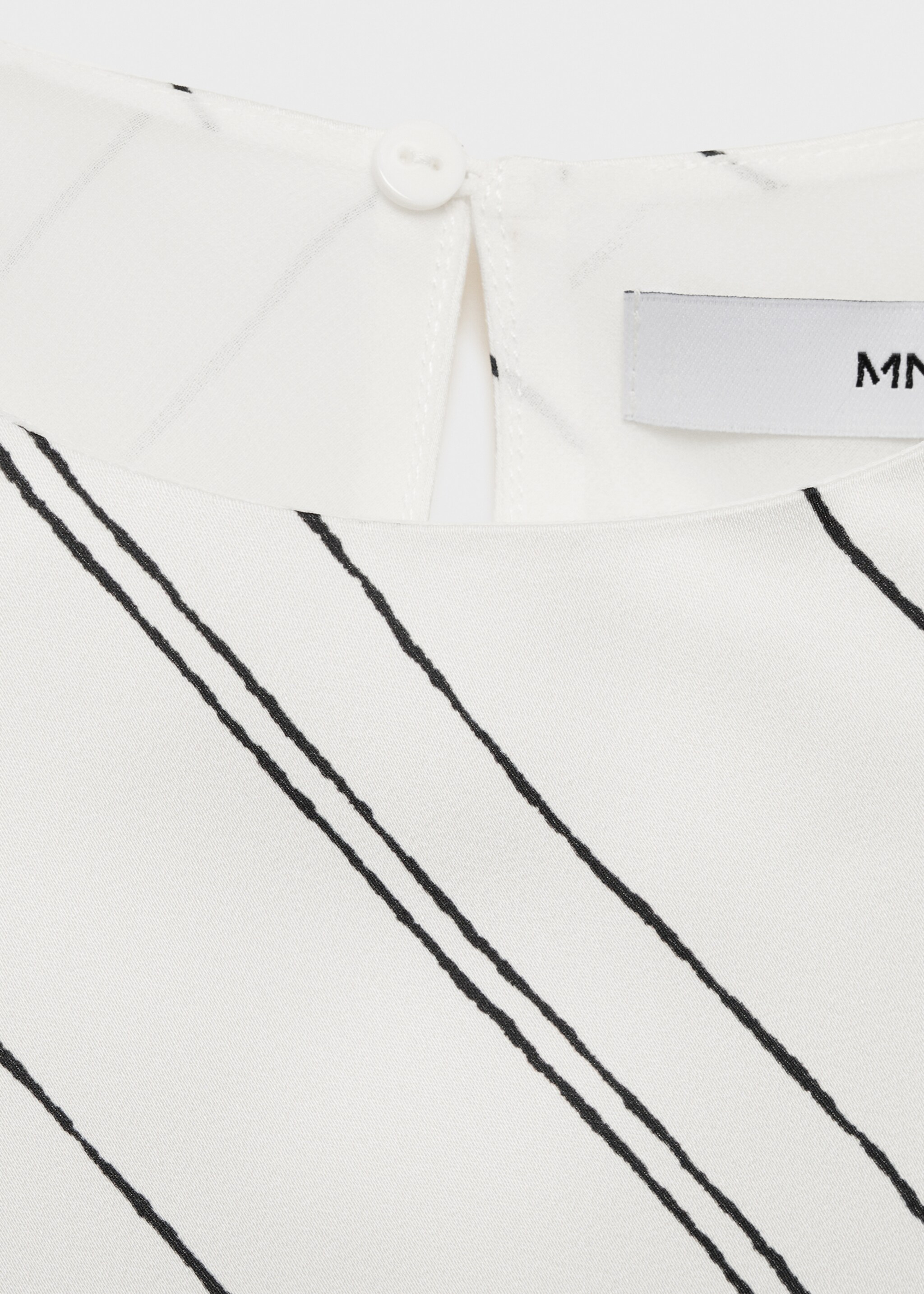 Striped satin dress - Details of the article 0