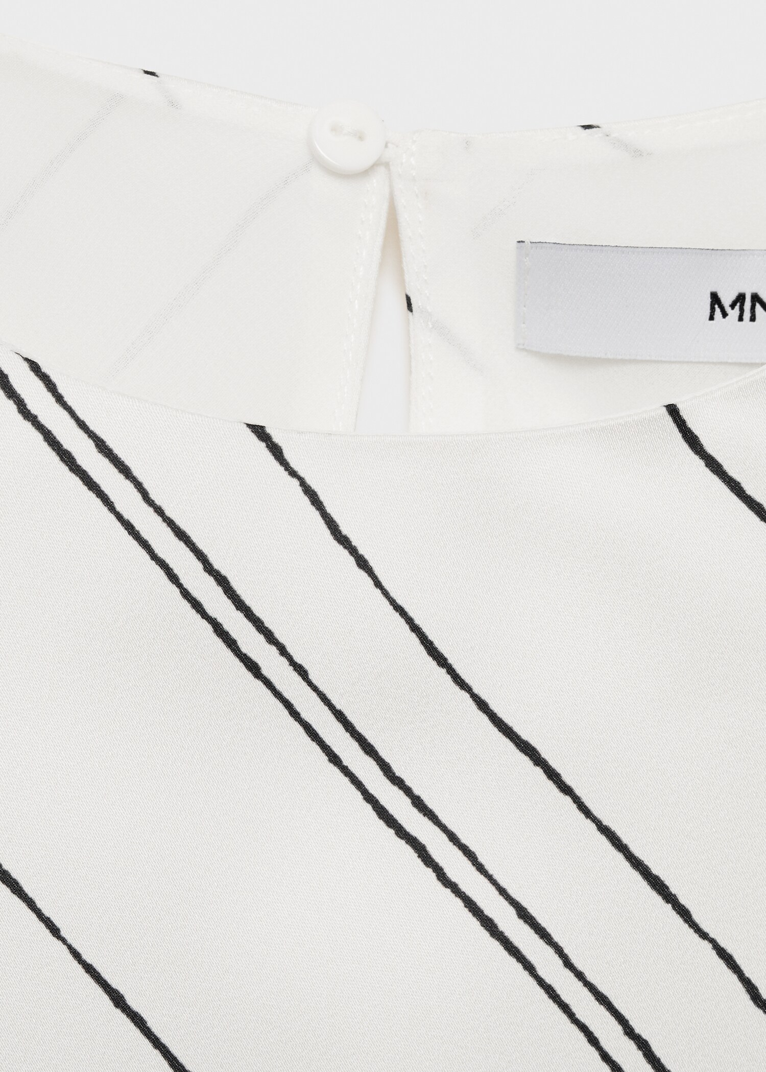 Striped satin dress - Details of the article 0