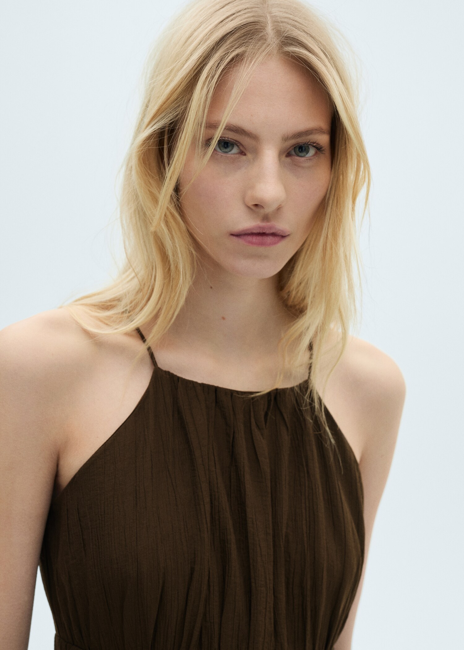 Midi-dress with gathered waist - Details of the article 1