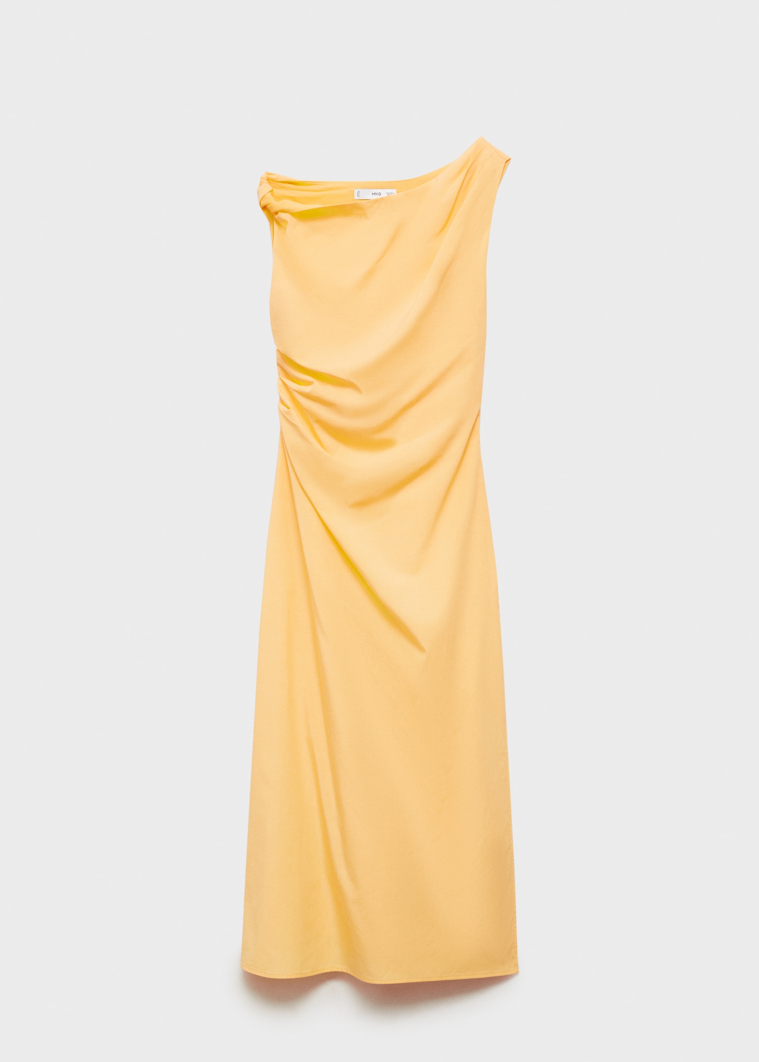 Draped asymmetrical midi-dress - Article without model