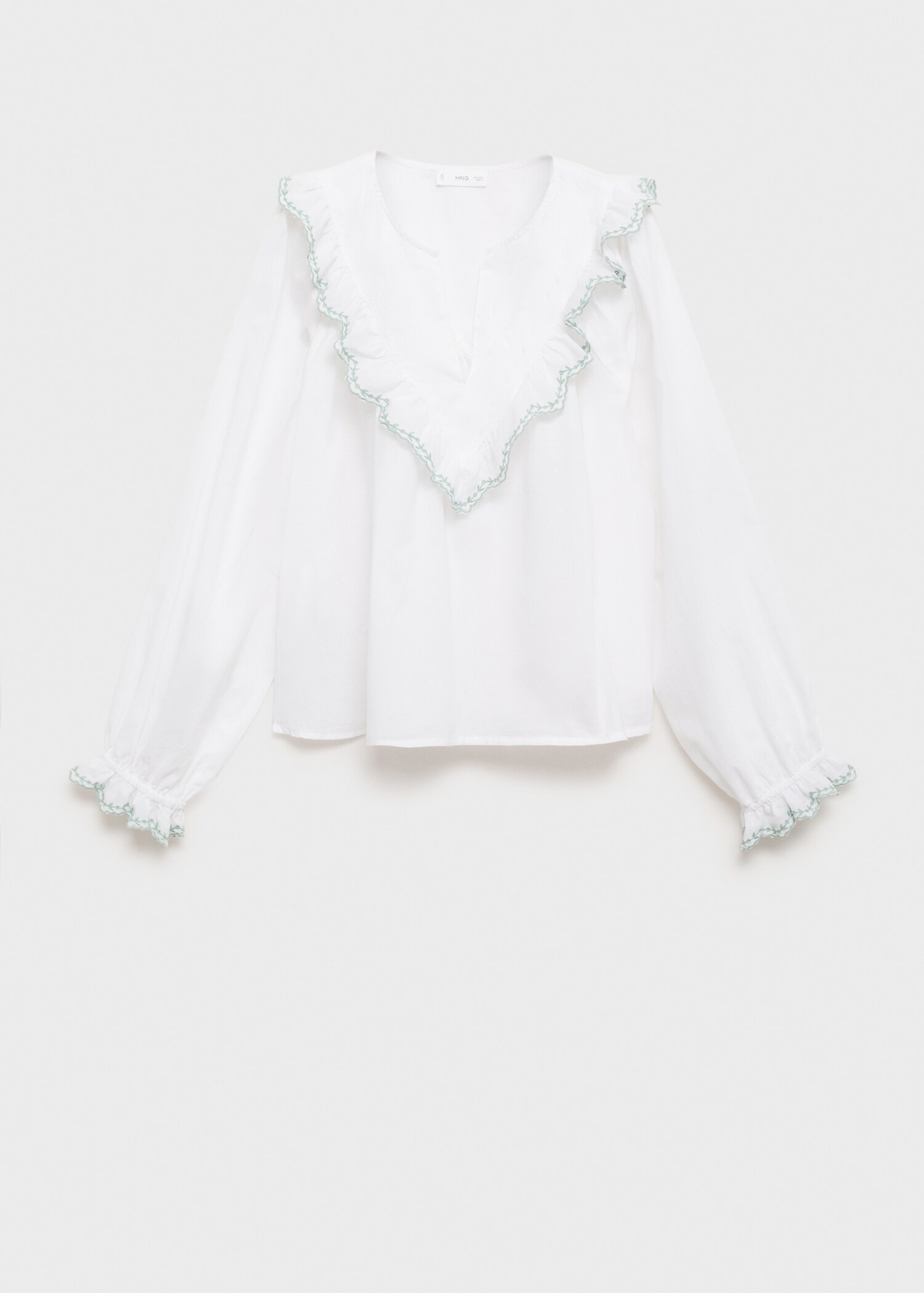 Blouse col volant - Article sans modèle