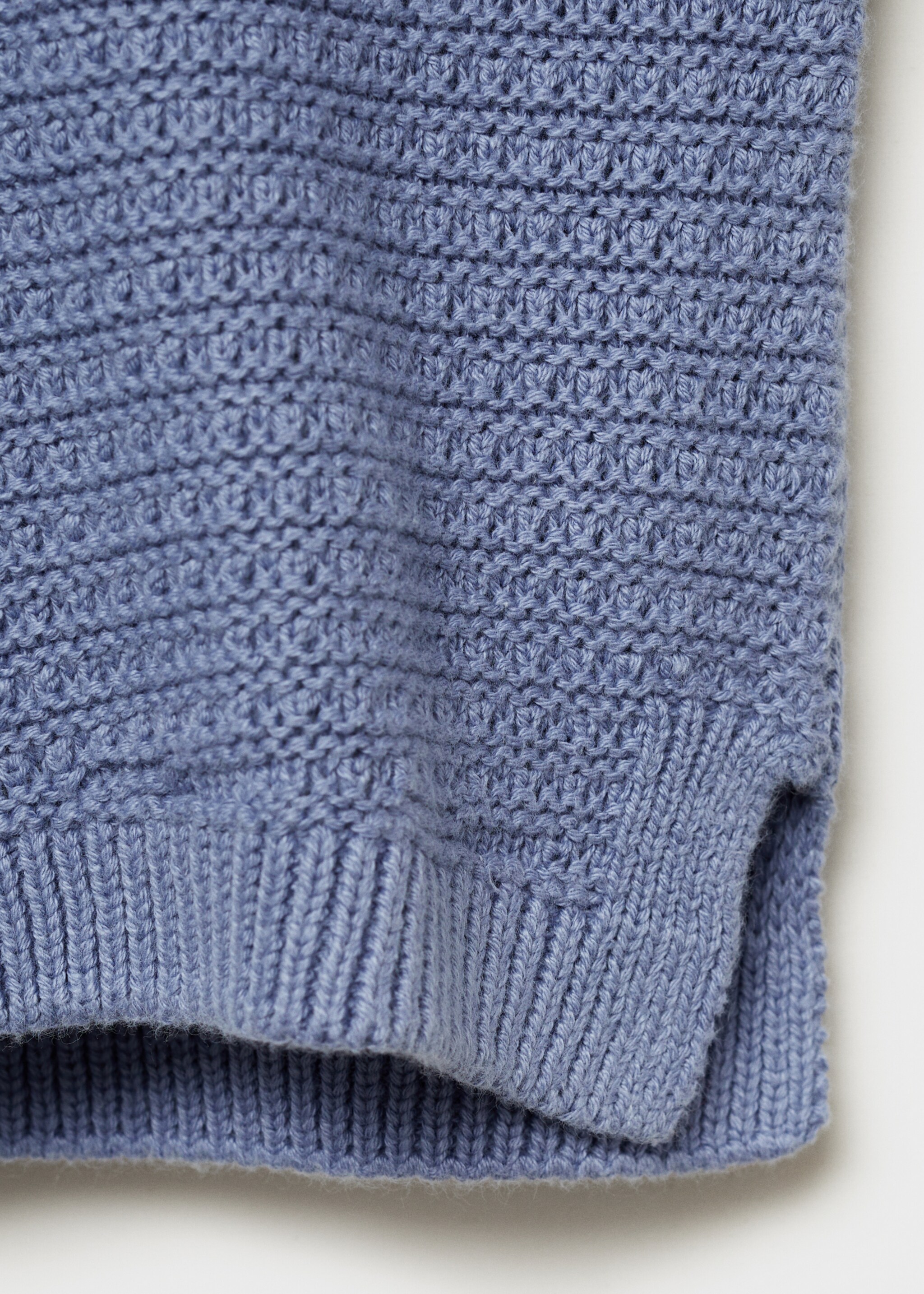 Combination knitted cotton cardigan - Details of the article 0